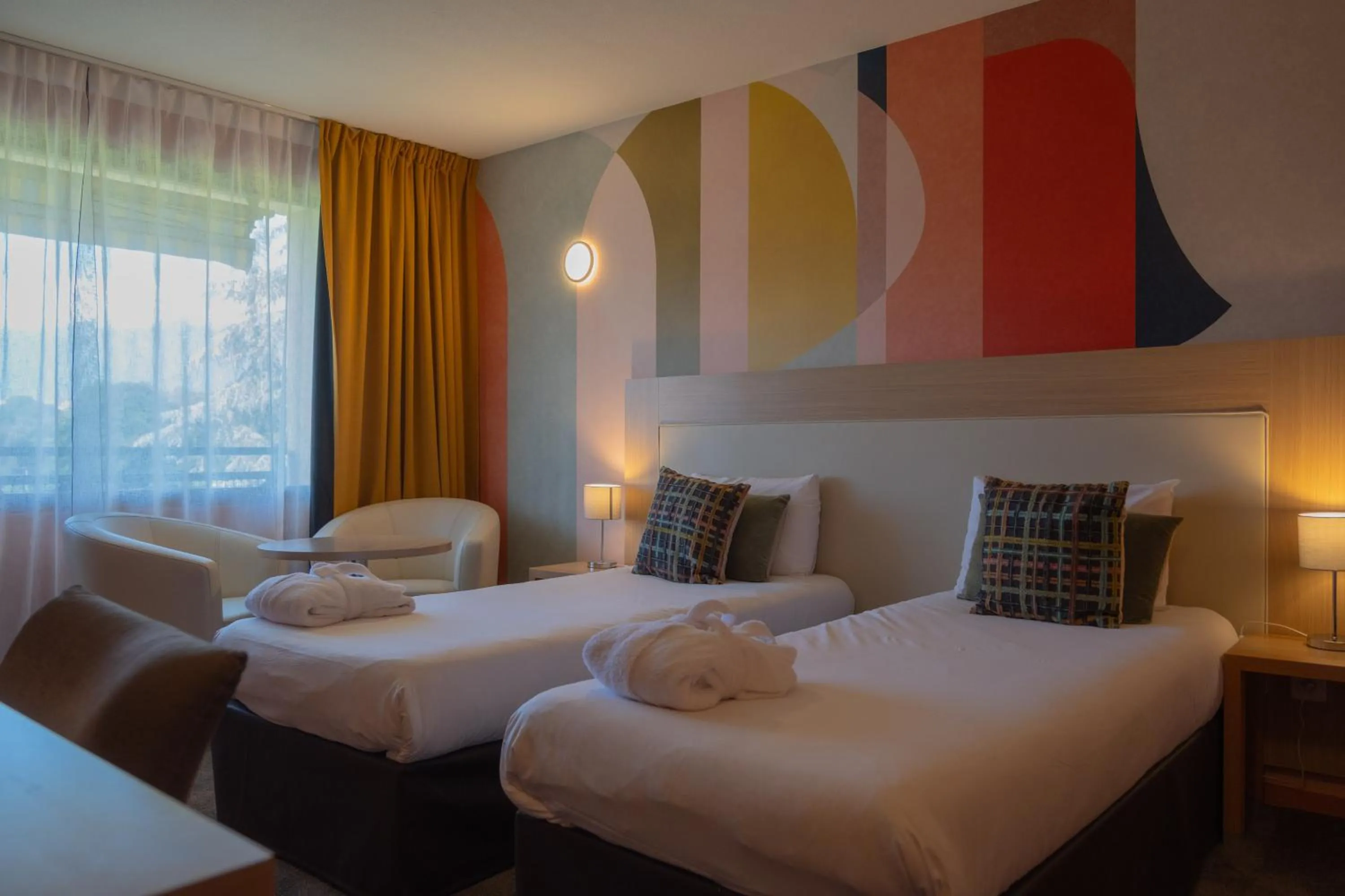 Bed in Hotel *** & Spa Vacances Bleues Villa Marlioz