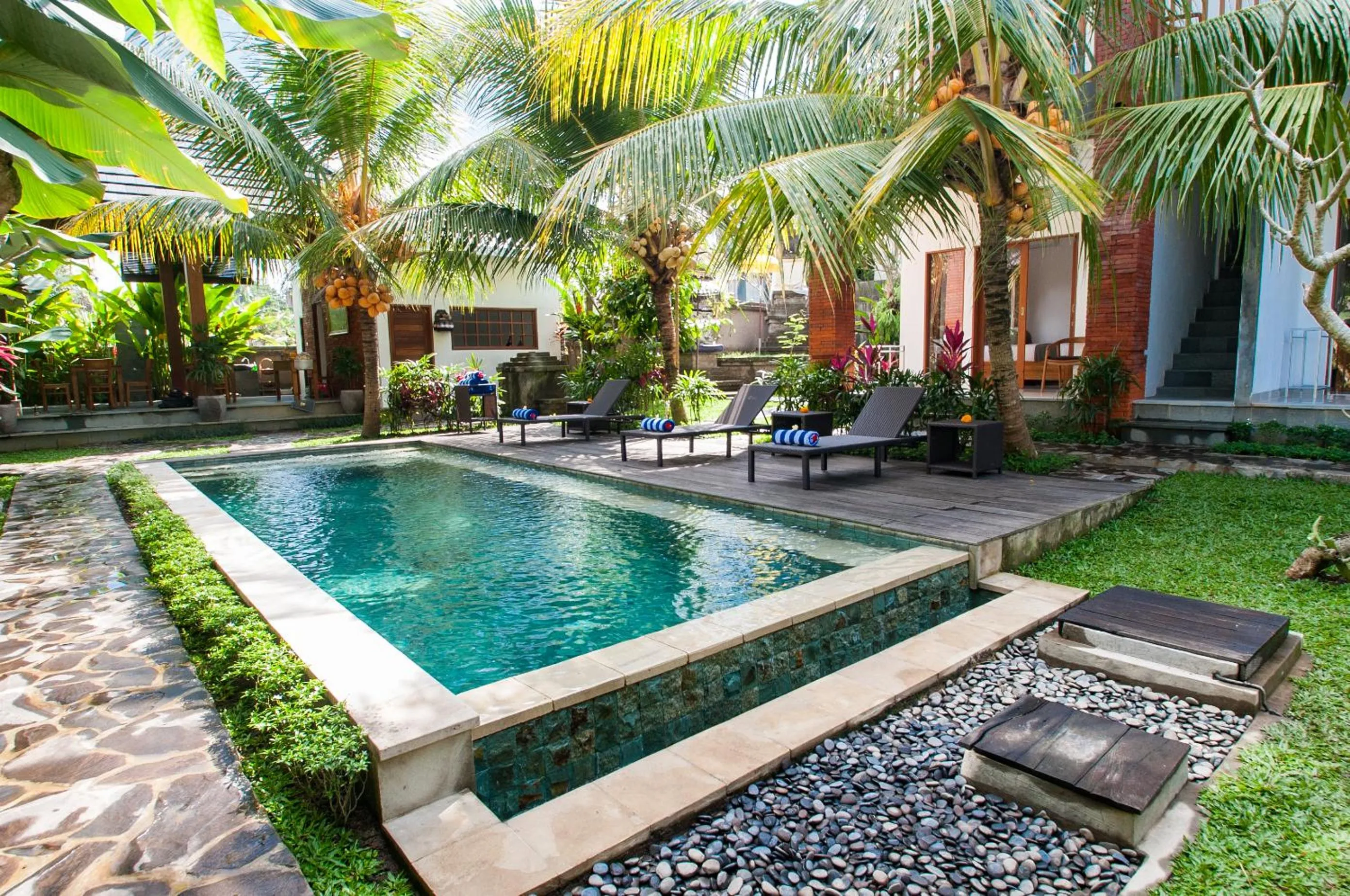 Property building in Flamboyant Villa Ubud