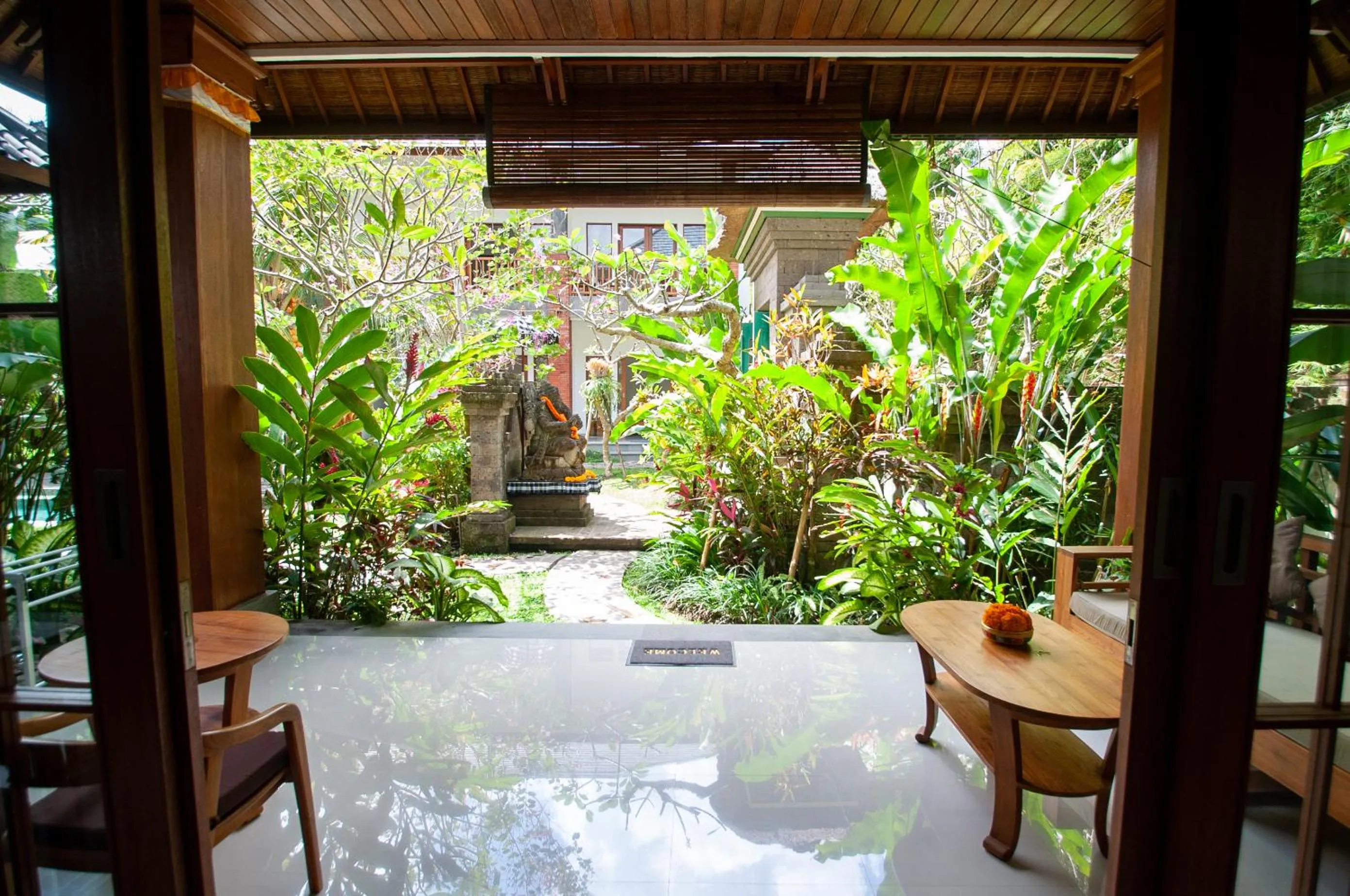 Patio in Flamboyant Villa Ubud
