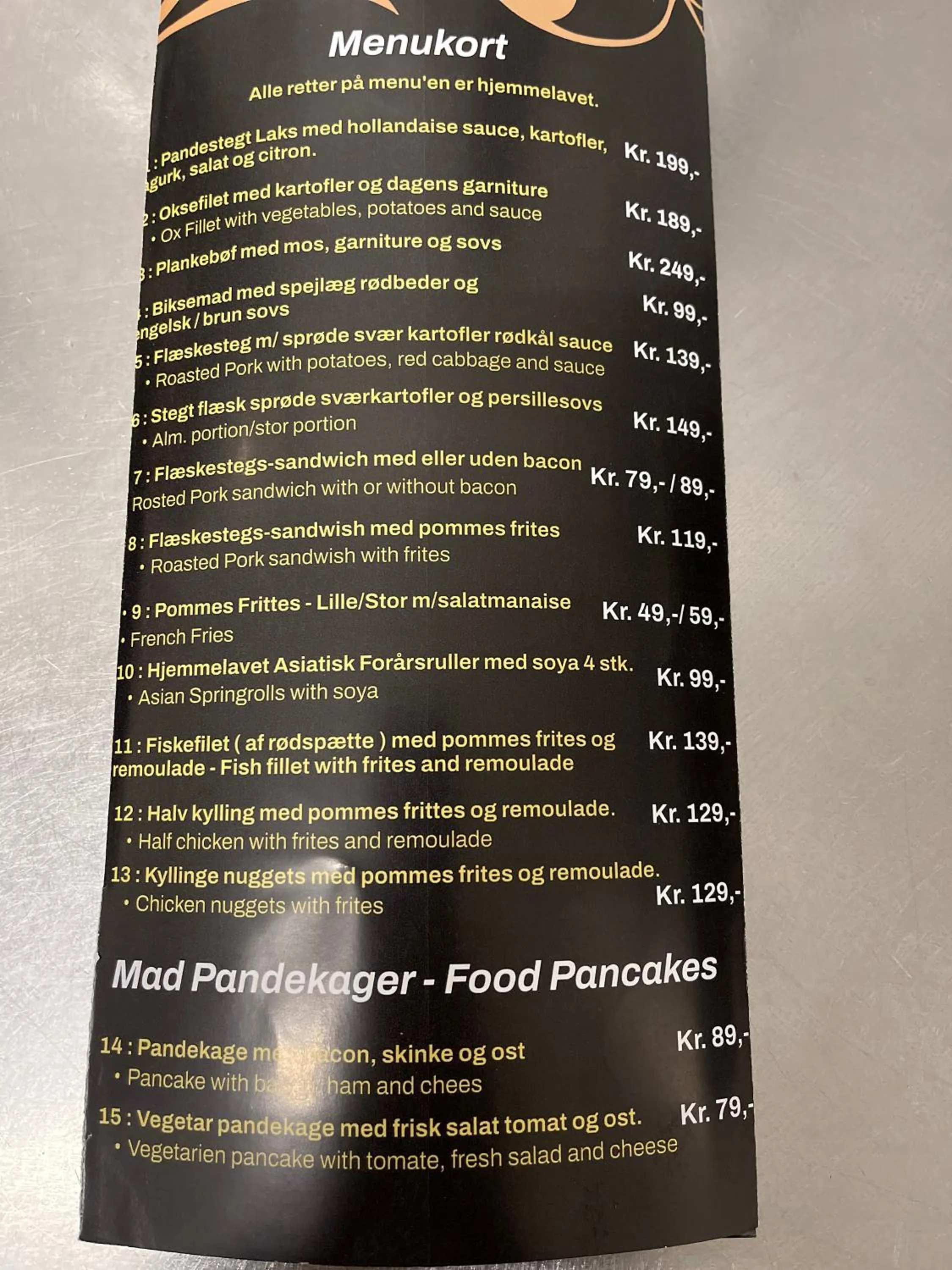 Restaurant/places to eat in HotelPandekagehuset B&B