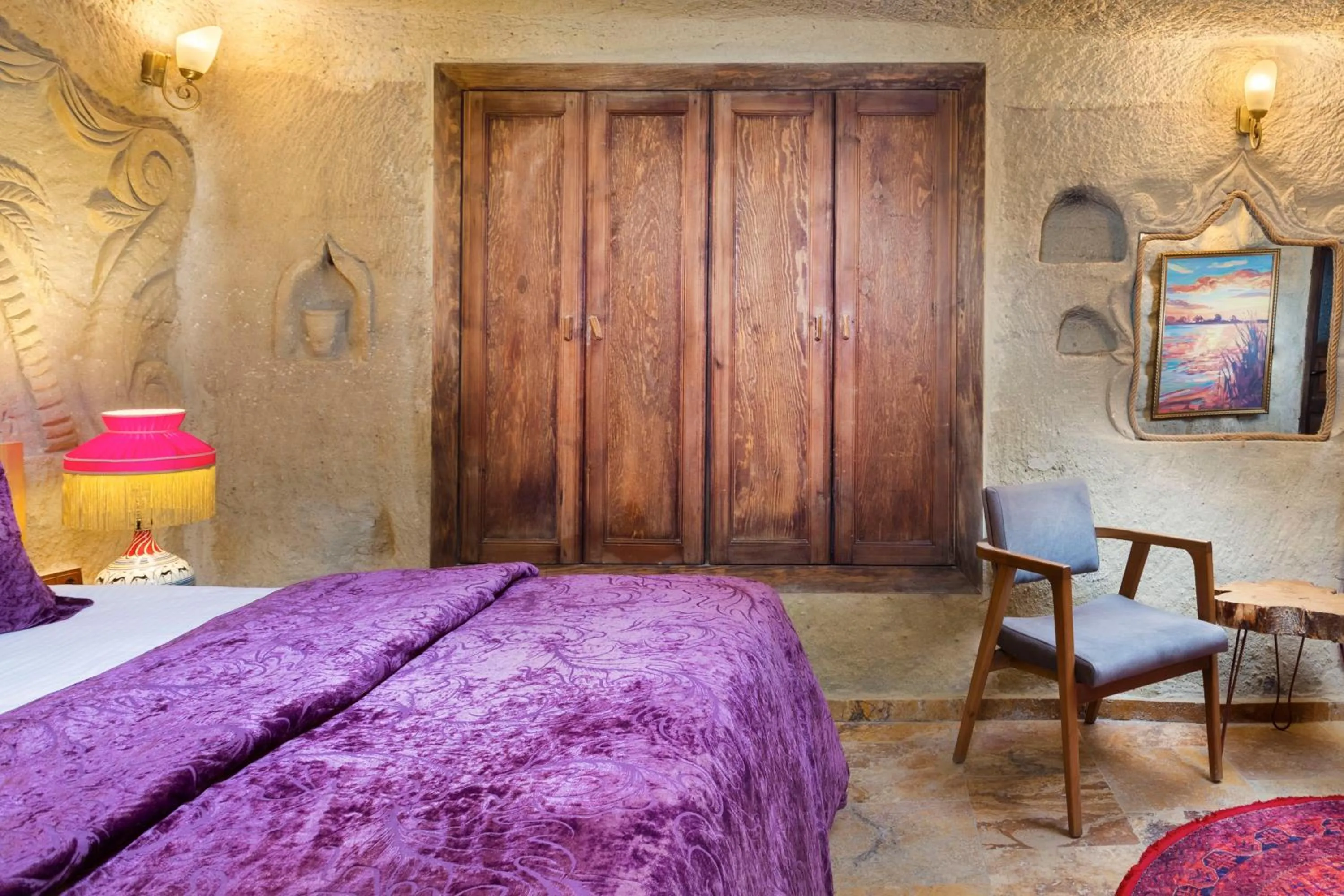 Bed in Cappadocia Splendid Cave Hotel