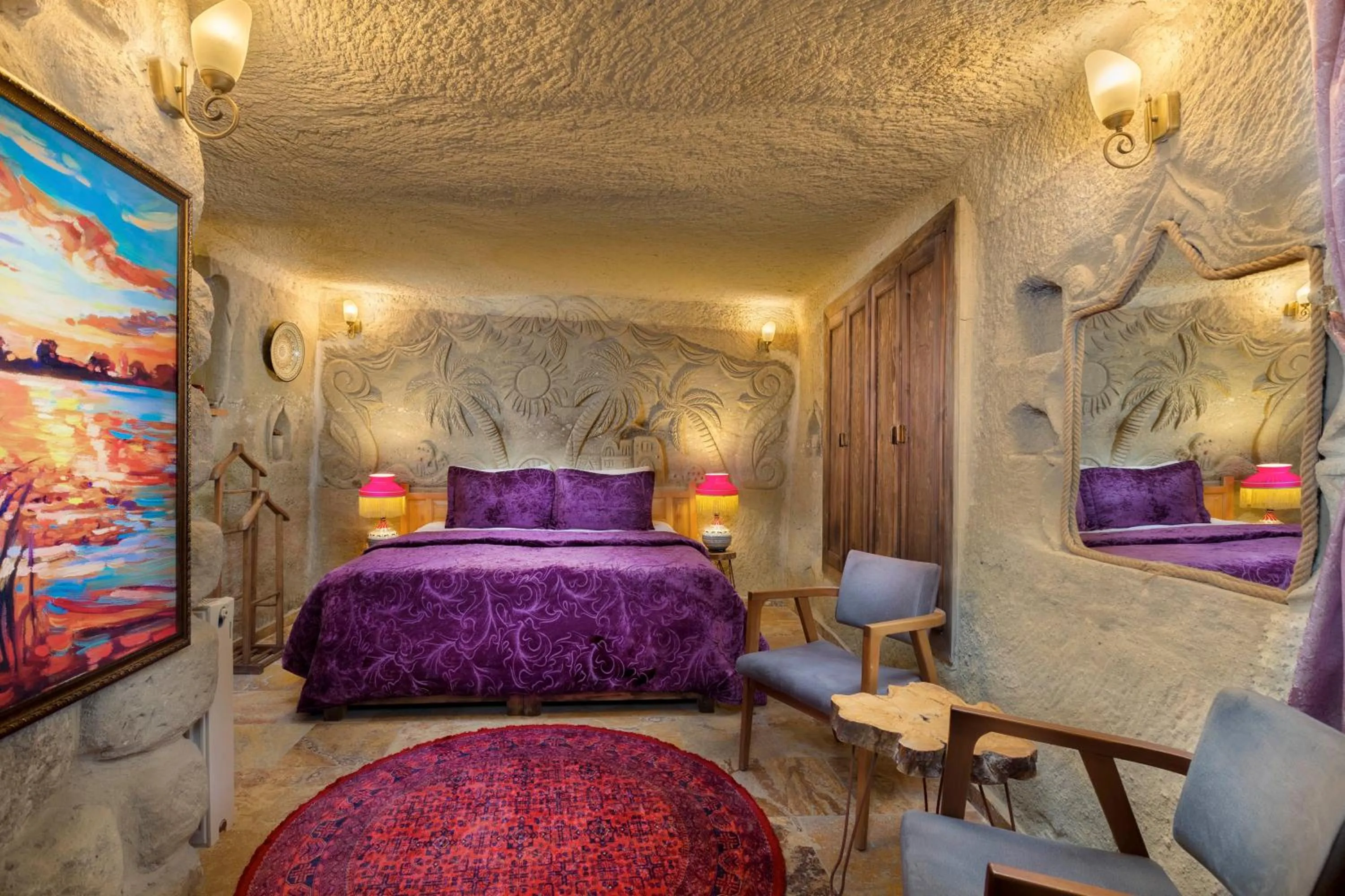 Bed in Cappadocia Splendid Cave Hotel