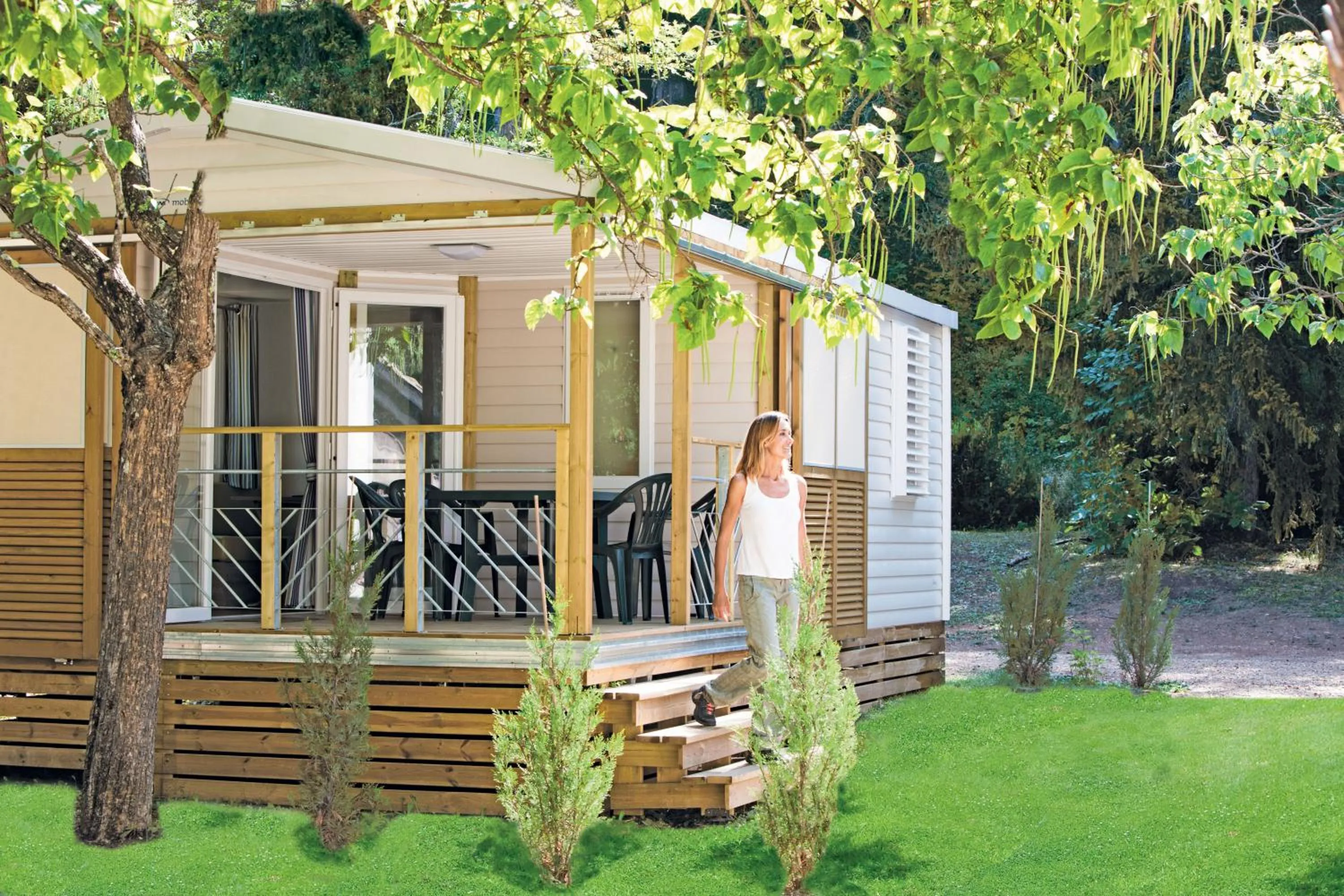 Patio in Club Vacances Bleues Domaine de Château Laval