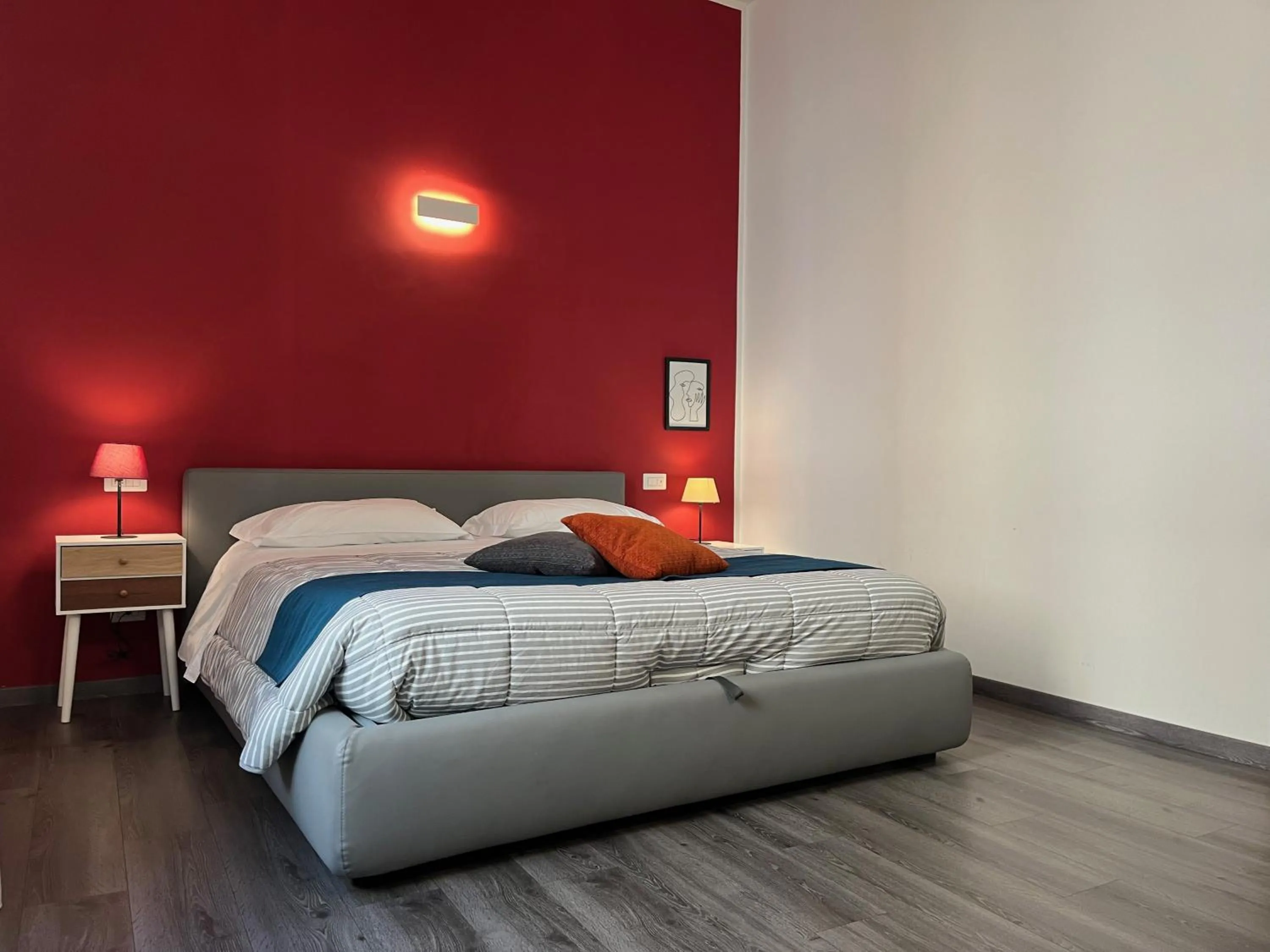 Bedroom, Bed in Home in Orvieto - corso Cavour 138