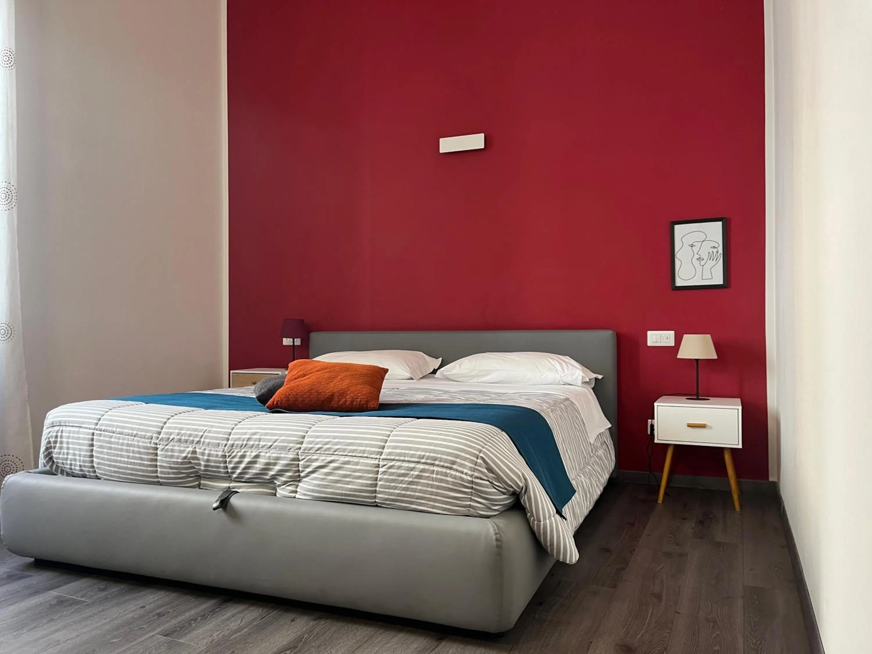Bedroom, Bed in Home in Orvieto - corso Cavour 138