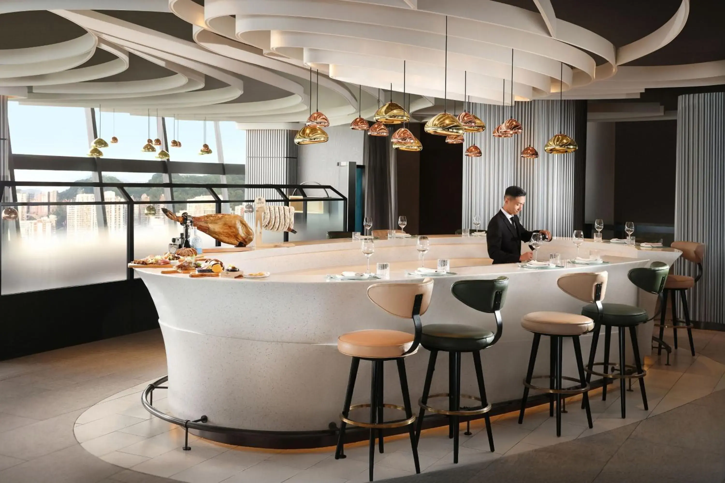 Lounge or bar in The Park Lane Hong Kong, Autograph Collection Lounge or bar in The Park Lane Hong Kong, Autograph Collection