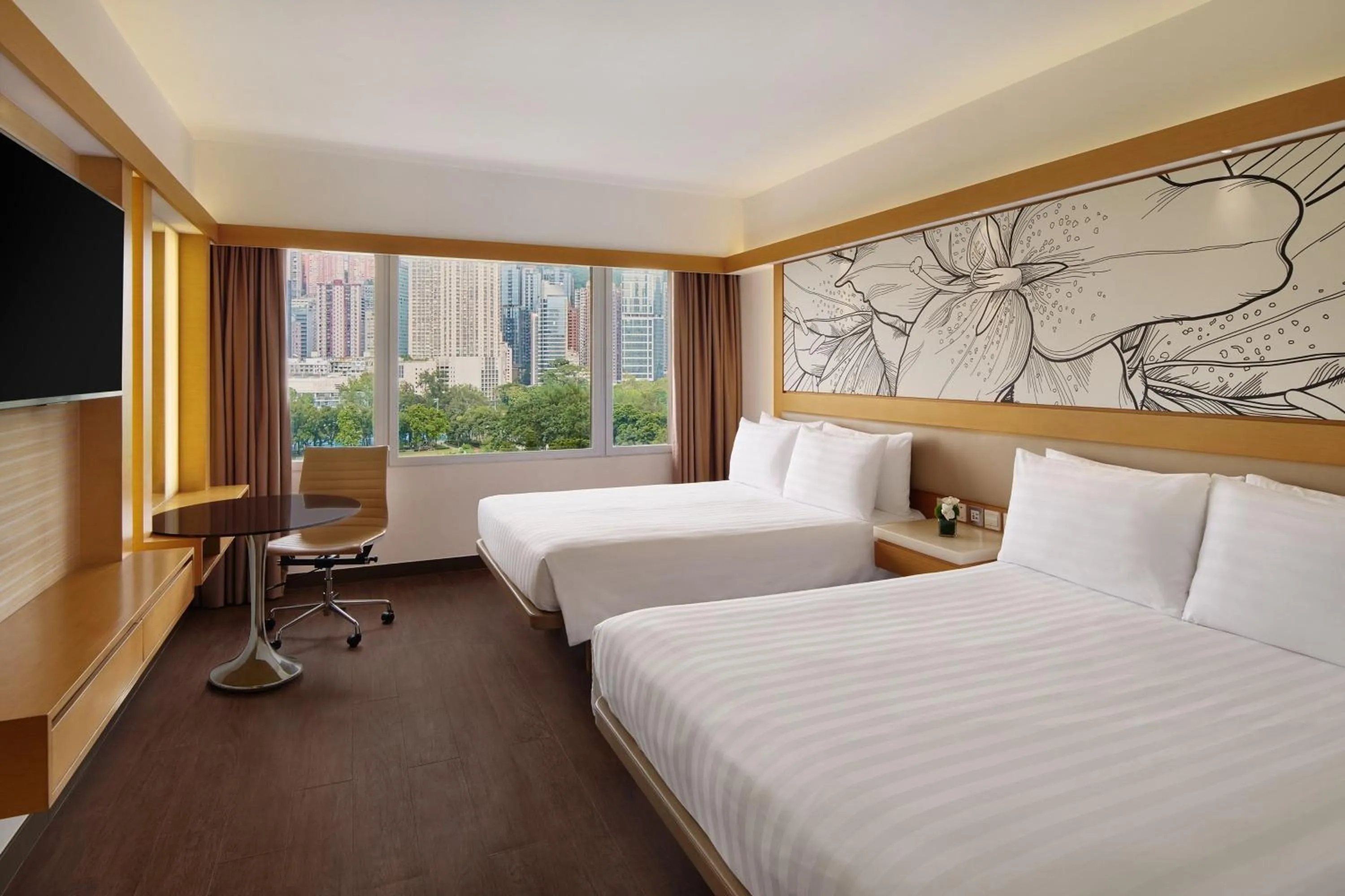 Photo of the whole room, Bed in The Park Lane Hong Kong, Autograph Collection