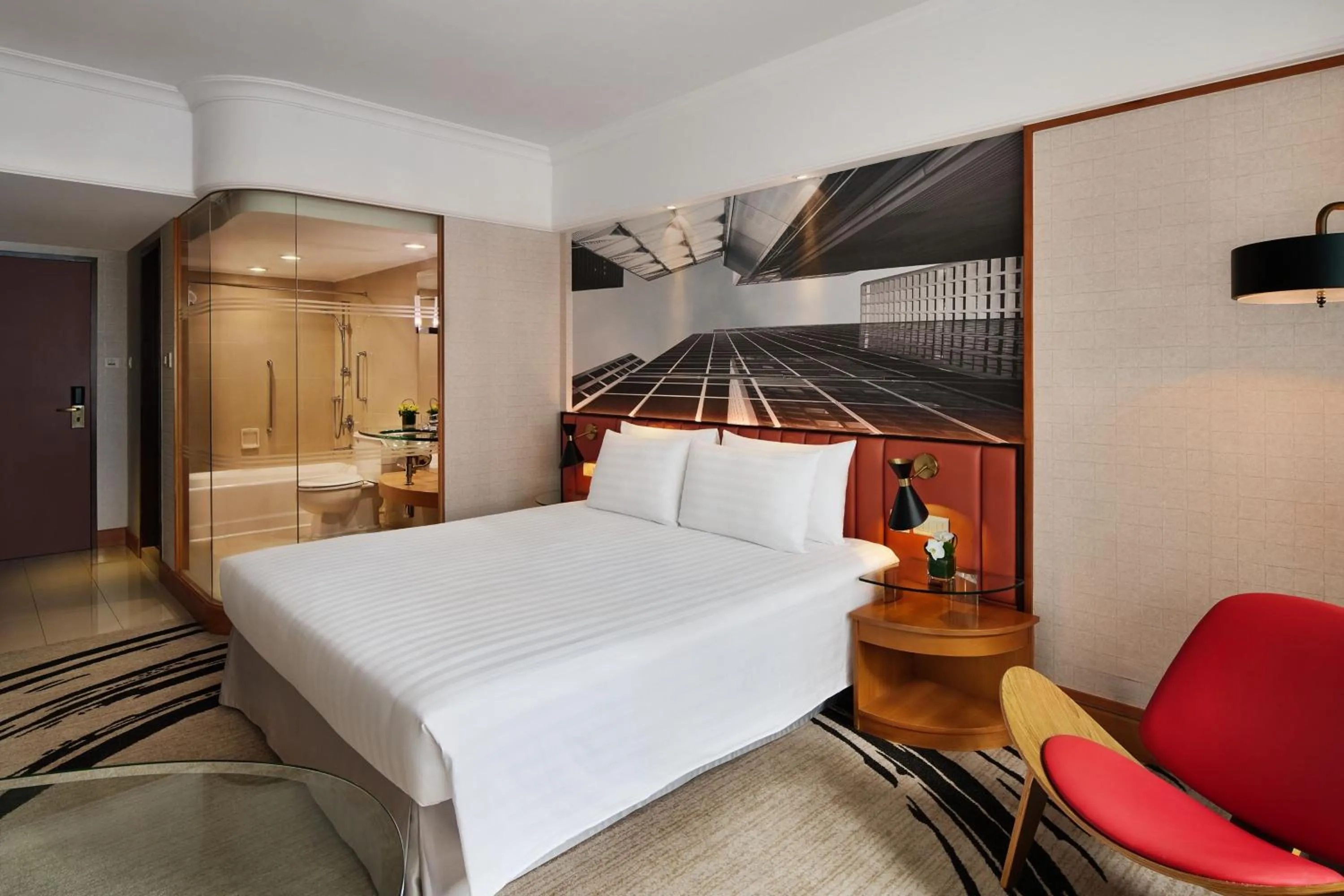 Photo of the whole room, Bed in The Park Lane Hong Kong, Autograph Collection