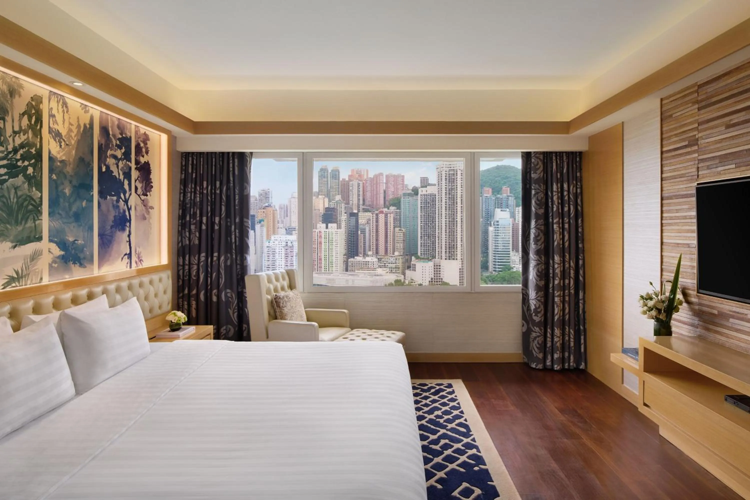 Bedroom, Bed in The Park Lane Hong Kong, Autograph Collection