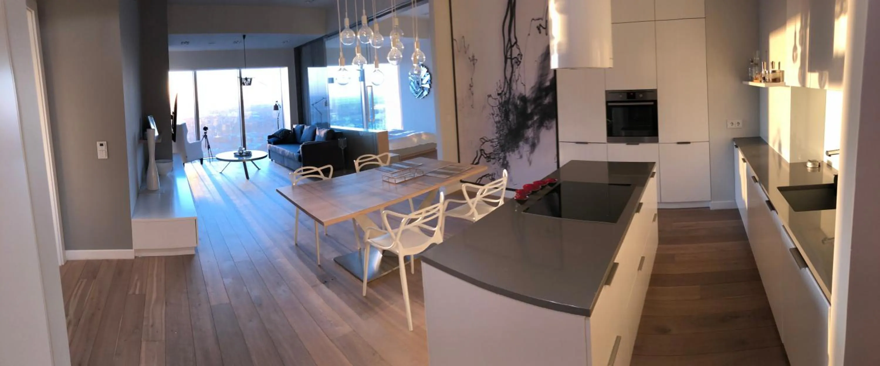 Living room in Vantage Point Apartament Sky Tower