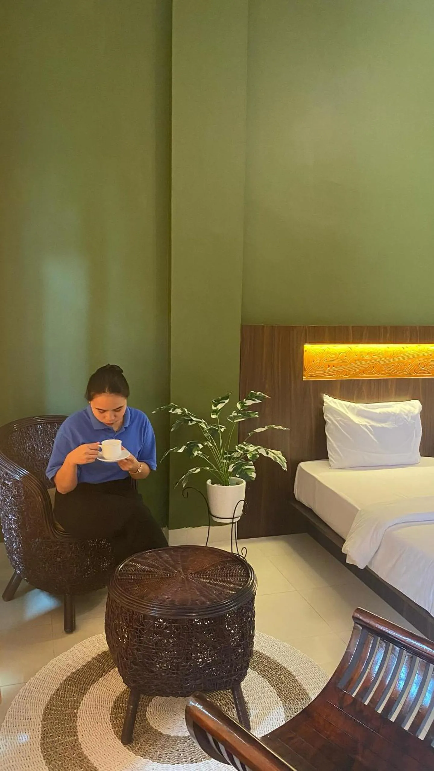 Bed in Hotel Ompu Herti