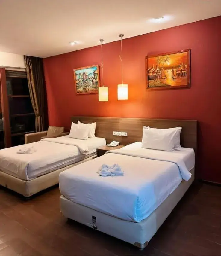 Bed in Hotel Ompu Herti Bed in Hotel Ompu Herti