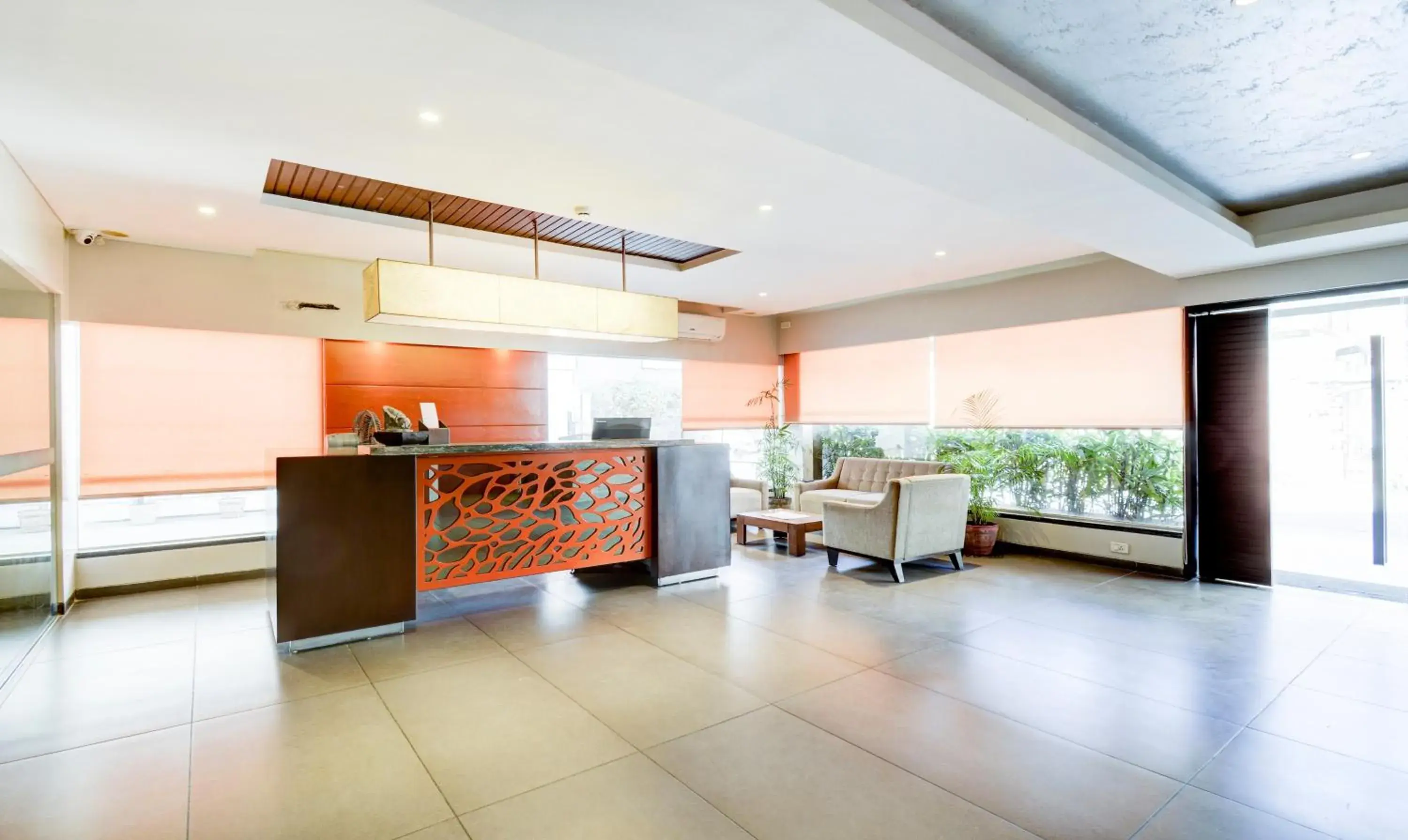 Lobby or reception in Click Hotel Vadodara 4 mins walk for the Railway Station Lobby or reception in Click Hotel Vadodara 4 mins walk for the Railway Station