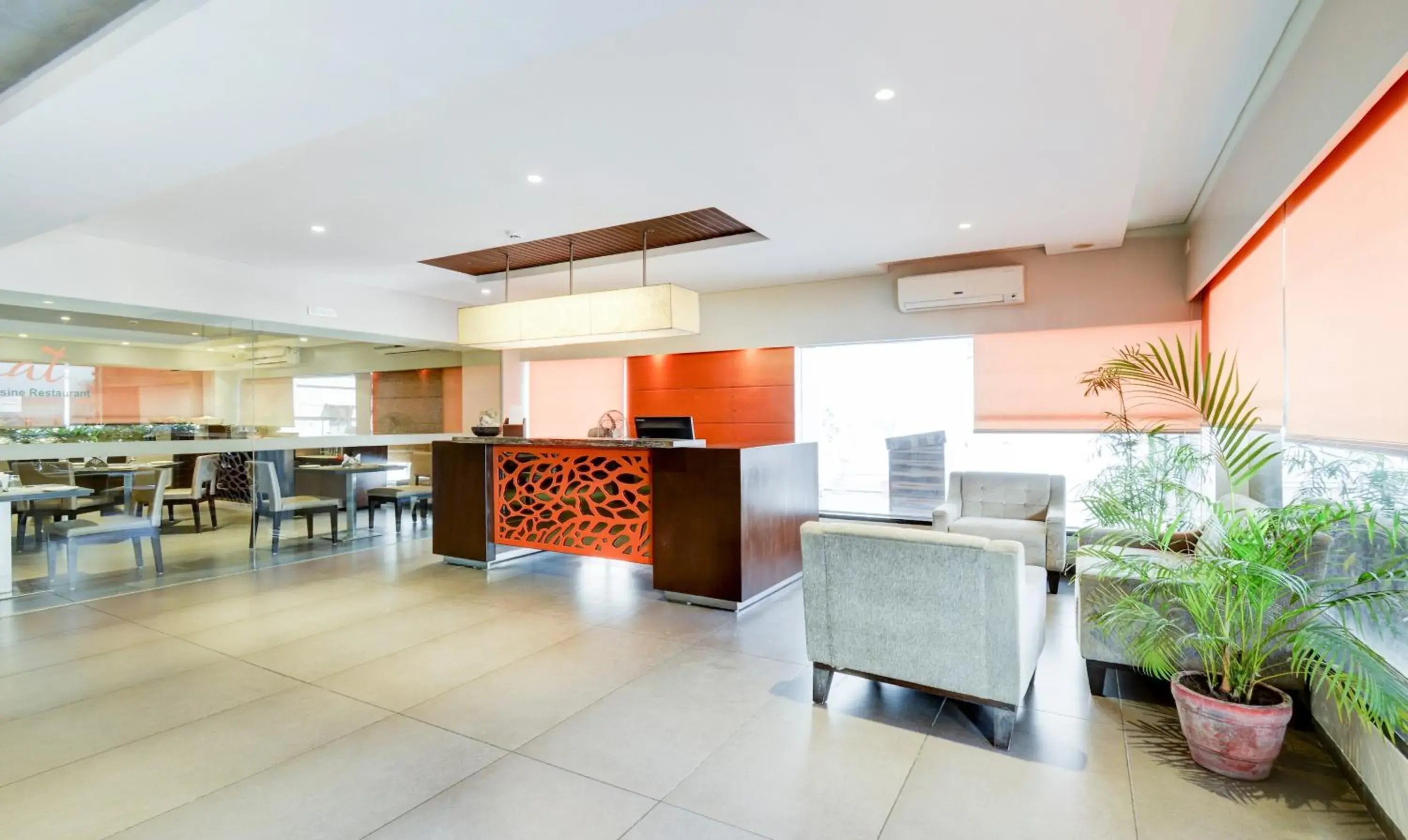 Lobby or reception in Click Hotel Vadodara 4 mins walk for the Railway Station Lobby or reception in Click Hotel Vadodara 4 mins walk for the Railway Station