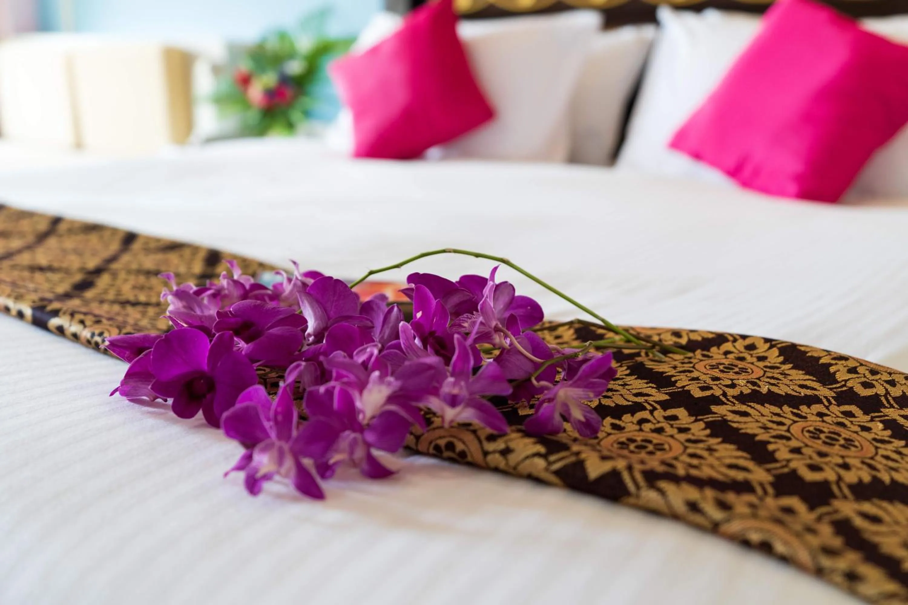 Bed in Ayodhaya Palace Beach Resort - SHA Plus certified