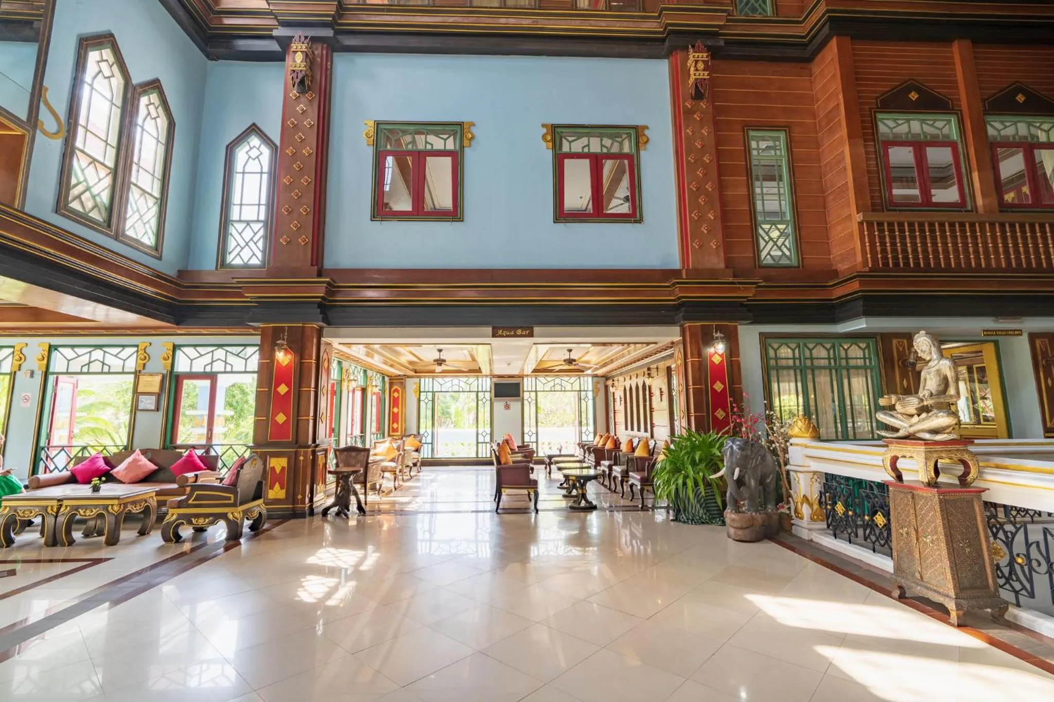 Seating area in Ayodhaya Palace Beach Resort - SHA Plus certified