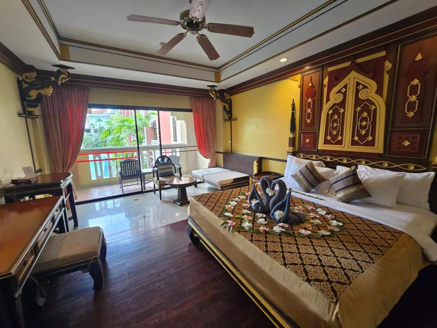 Bed in Ayodhaya Palace Beach Resort - SHA Plus certified
