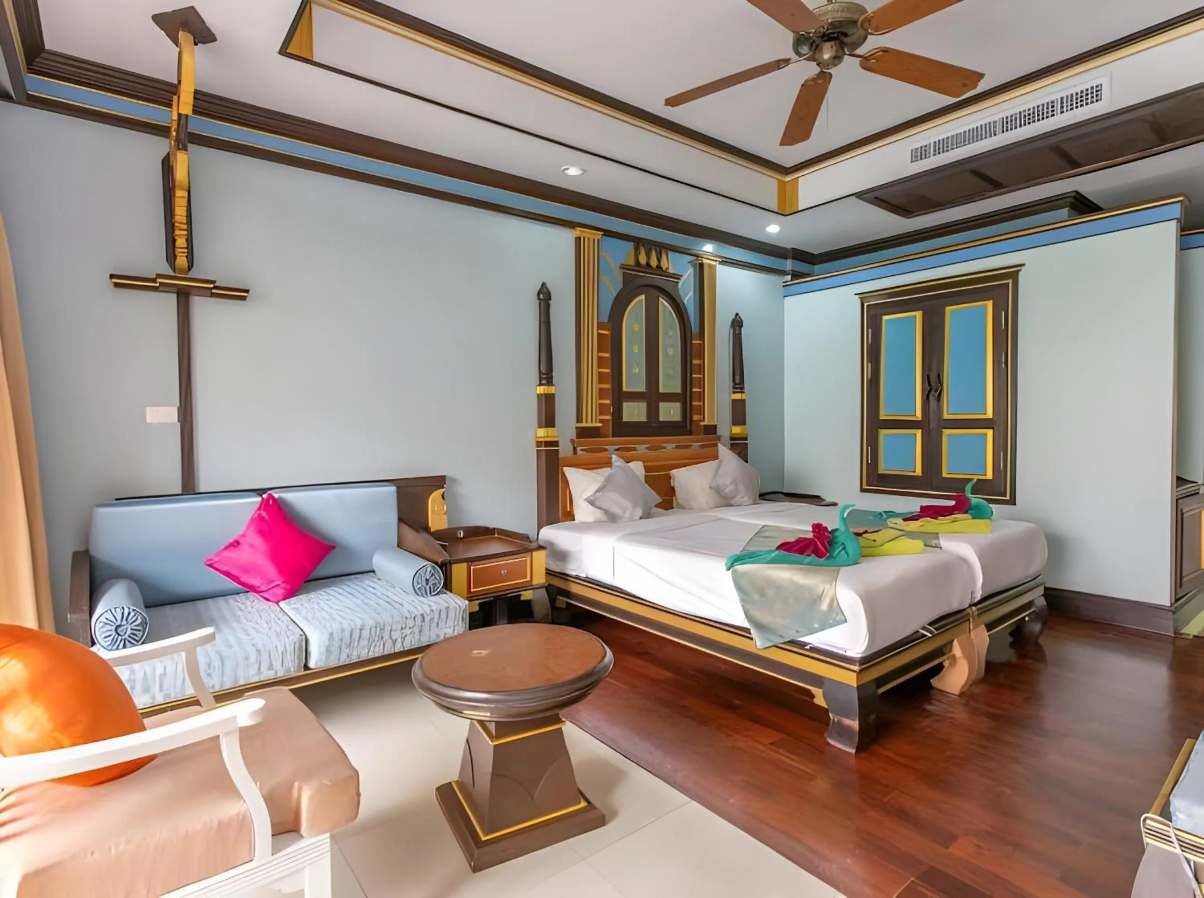 Bed in Ayodhaya Palace Beach Resort - SHA Plus certified
