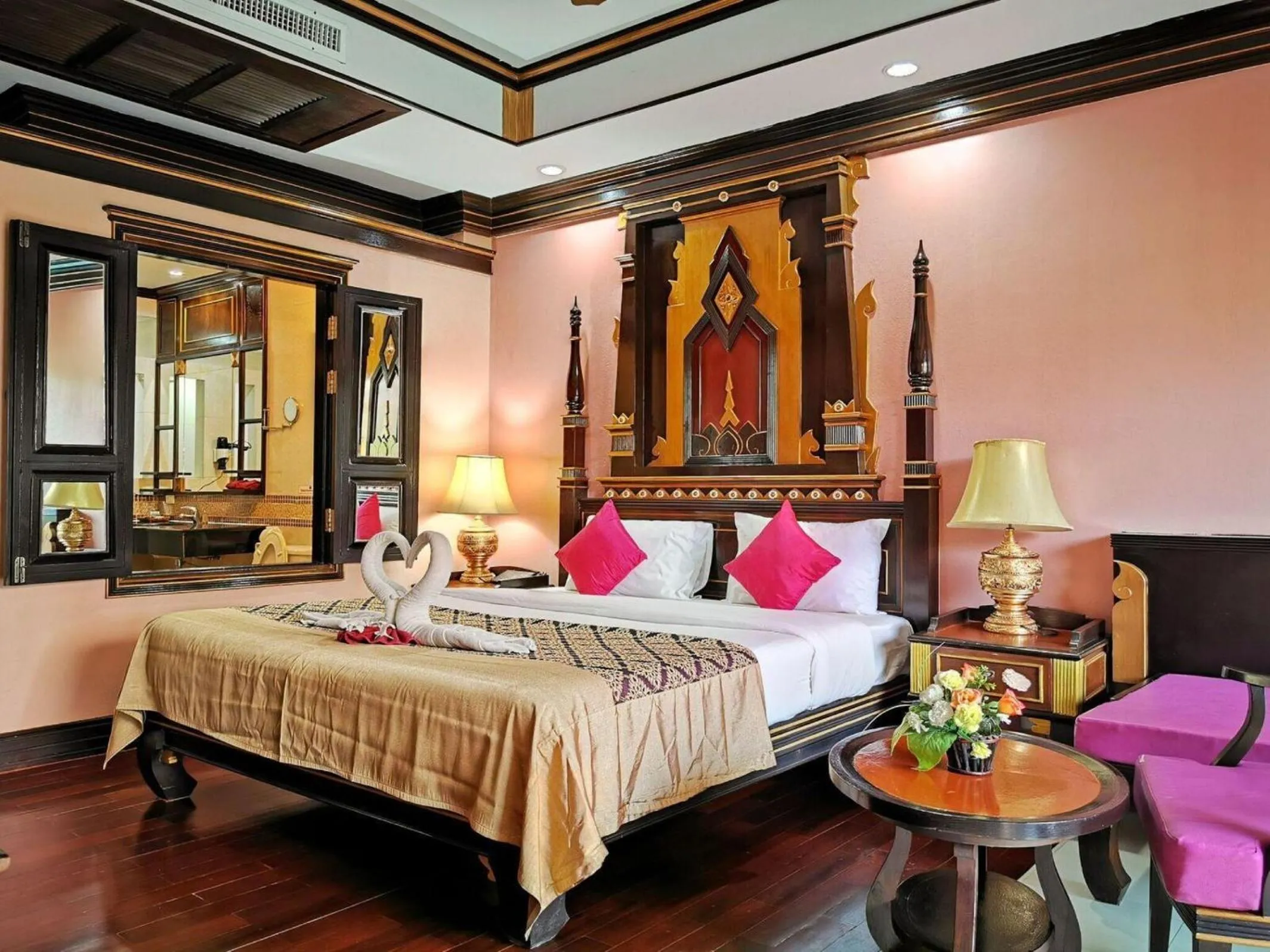 Bed in Ayodhaya Palace Beach Resort - SHA Plus certified