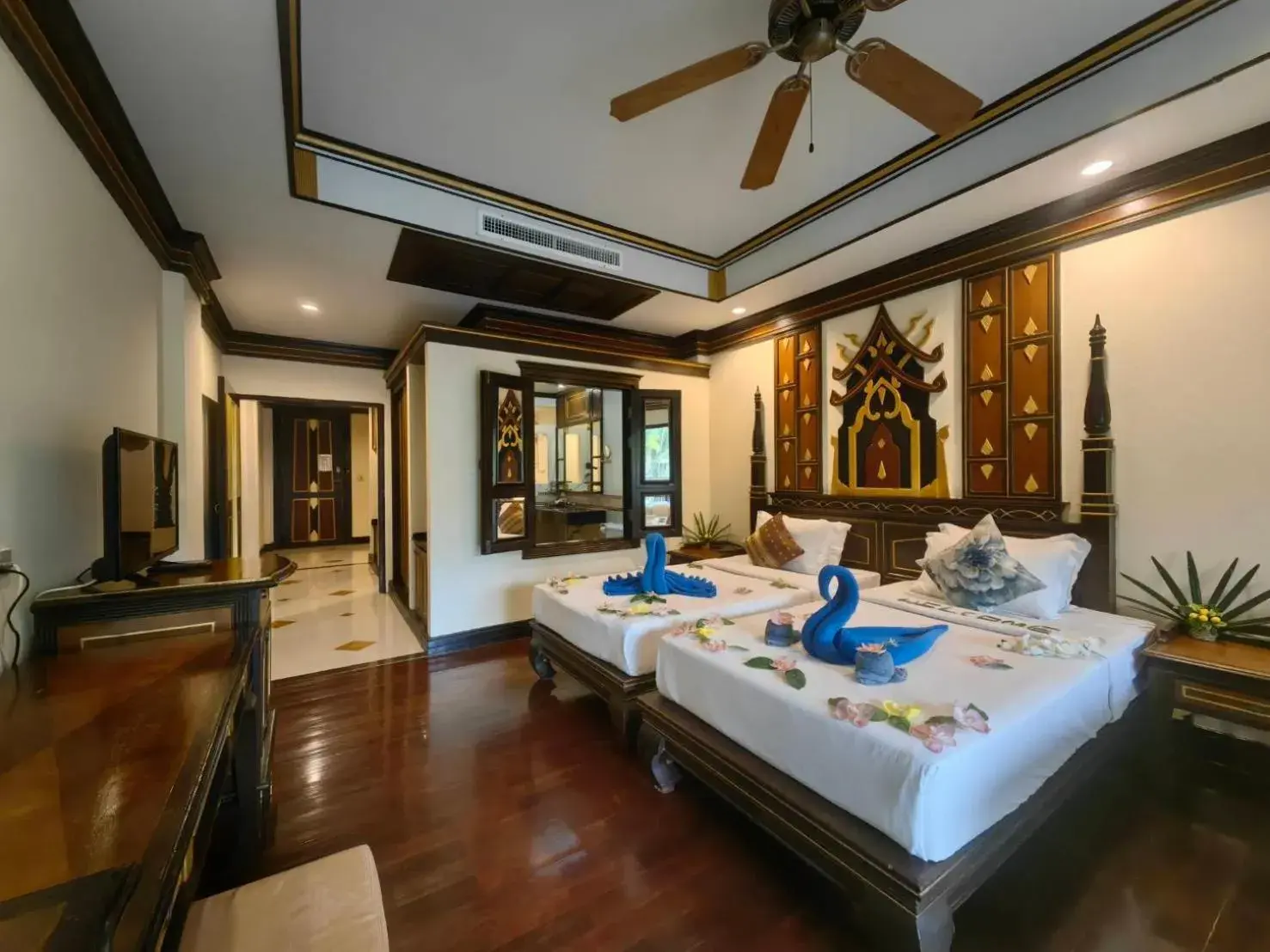 Bed in Ayodhaya Palace Beach Resort - SHA Plus certified Bed in Ayodhaya Palace Beach Resort - SHA Plus certified