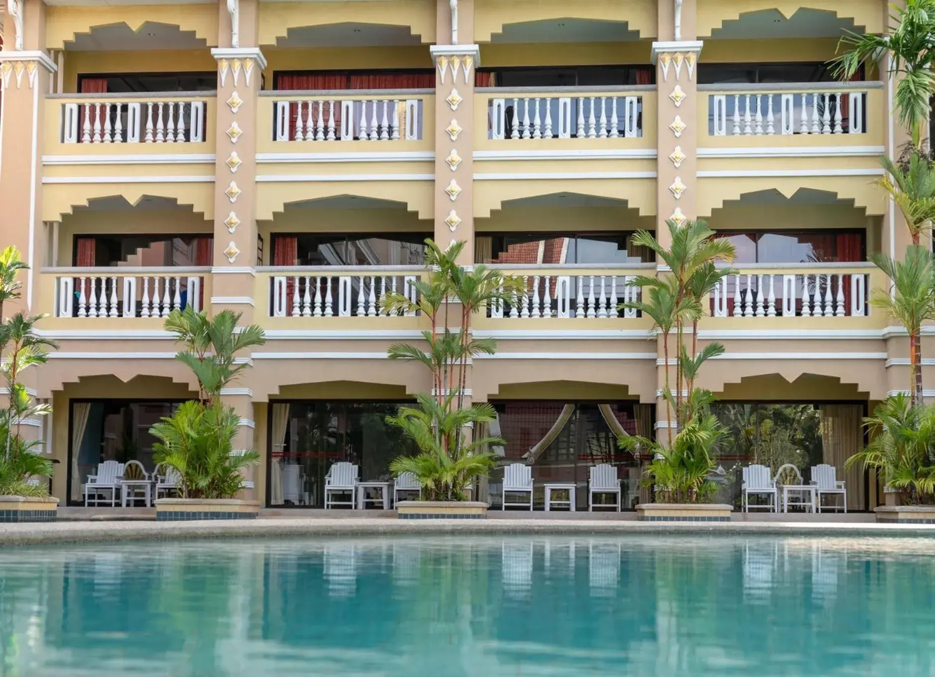 Property building in Ayodhaya Palace Beach Resort - SHA Plus certified Property building in Ayodhaya Palace Beach Resort - SHA Plus certified