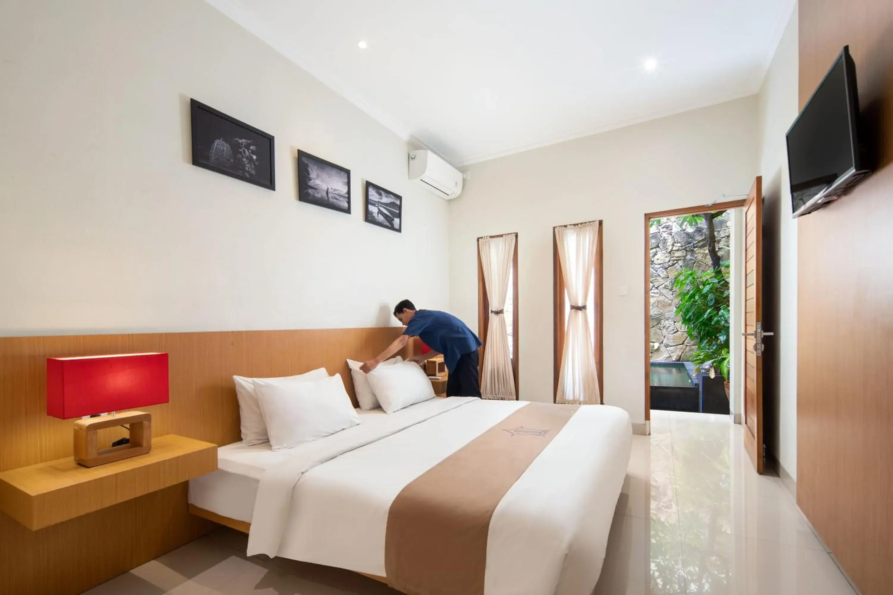 View (from property/room), Bed in Angkul Angkul Segara Beach Kuta by Kamara View (from property/room), Bed in Angkul Angkul Segara Beach Kuta by Kamara