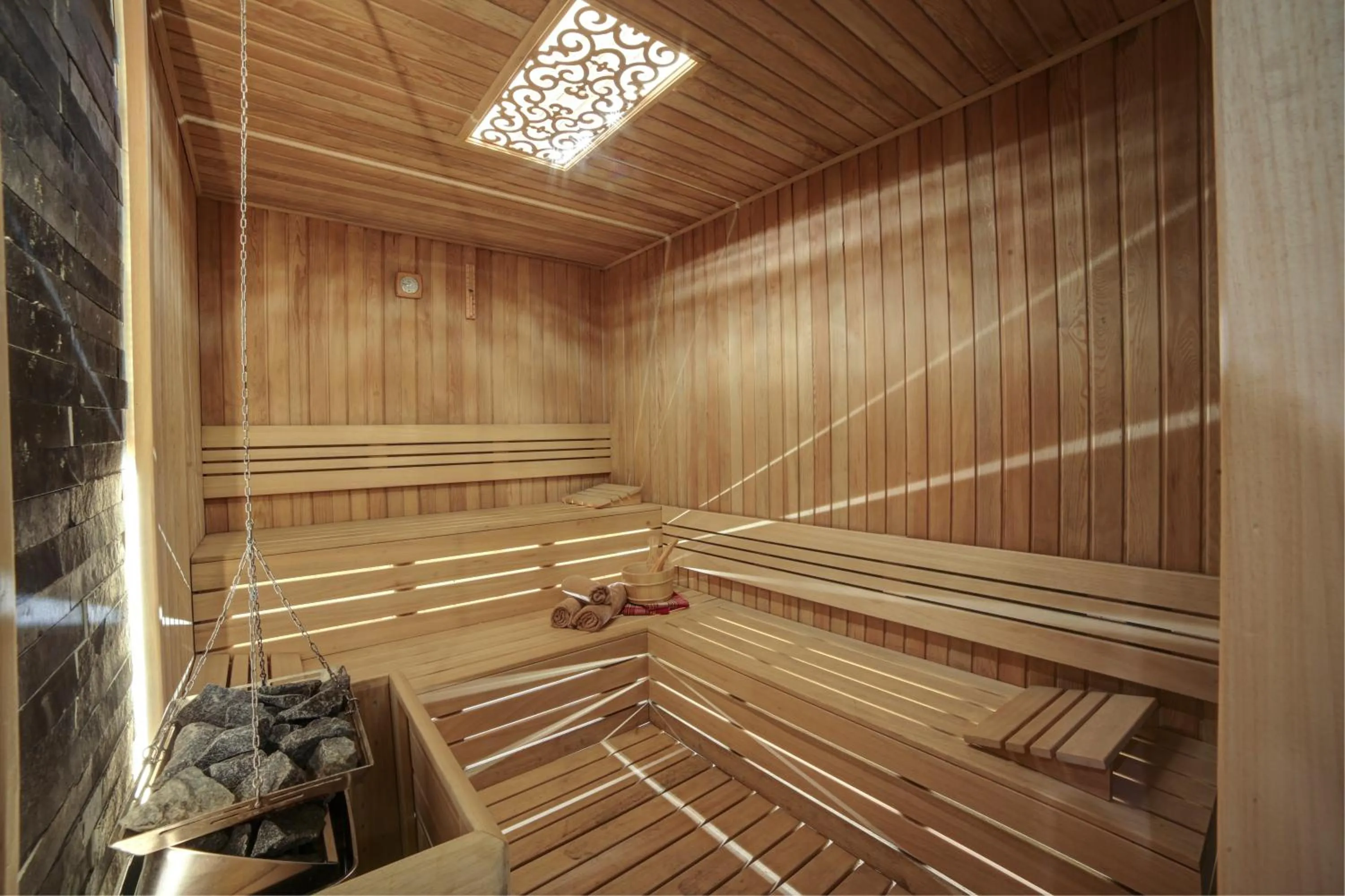 Sauna in Pell Palace Hotel & SPA