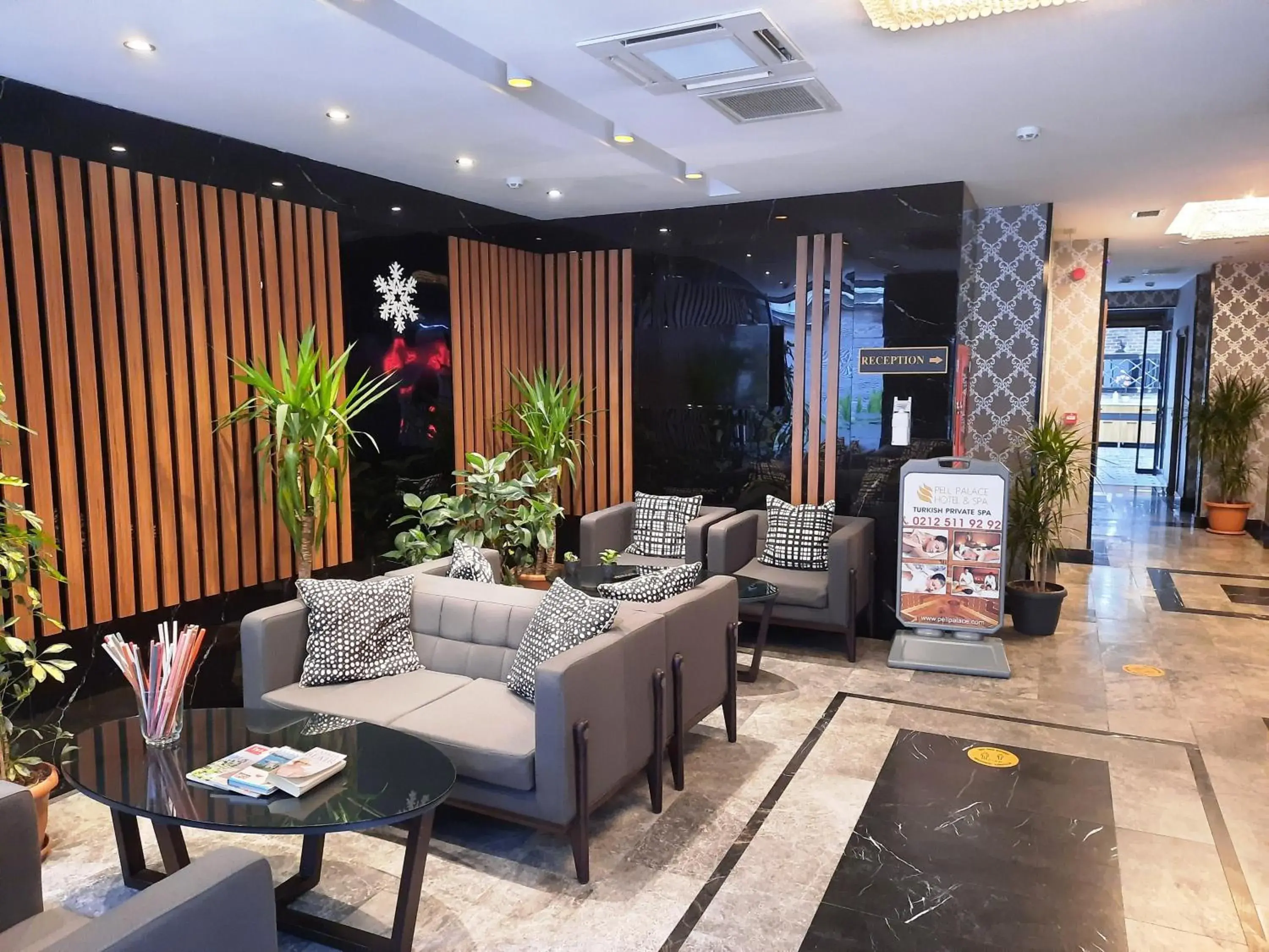 Lobby or reception in Pell Palace Hotel & SPA Lobby or reception in Pell Palace Hotel & SPA