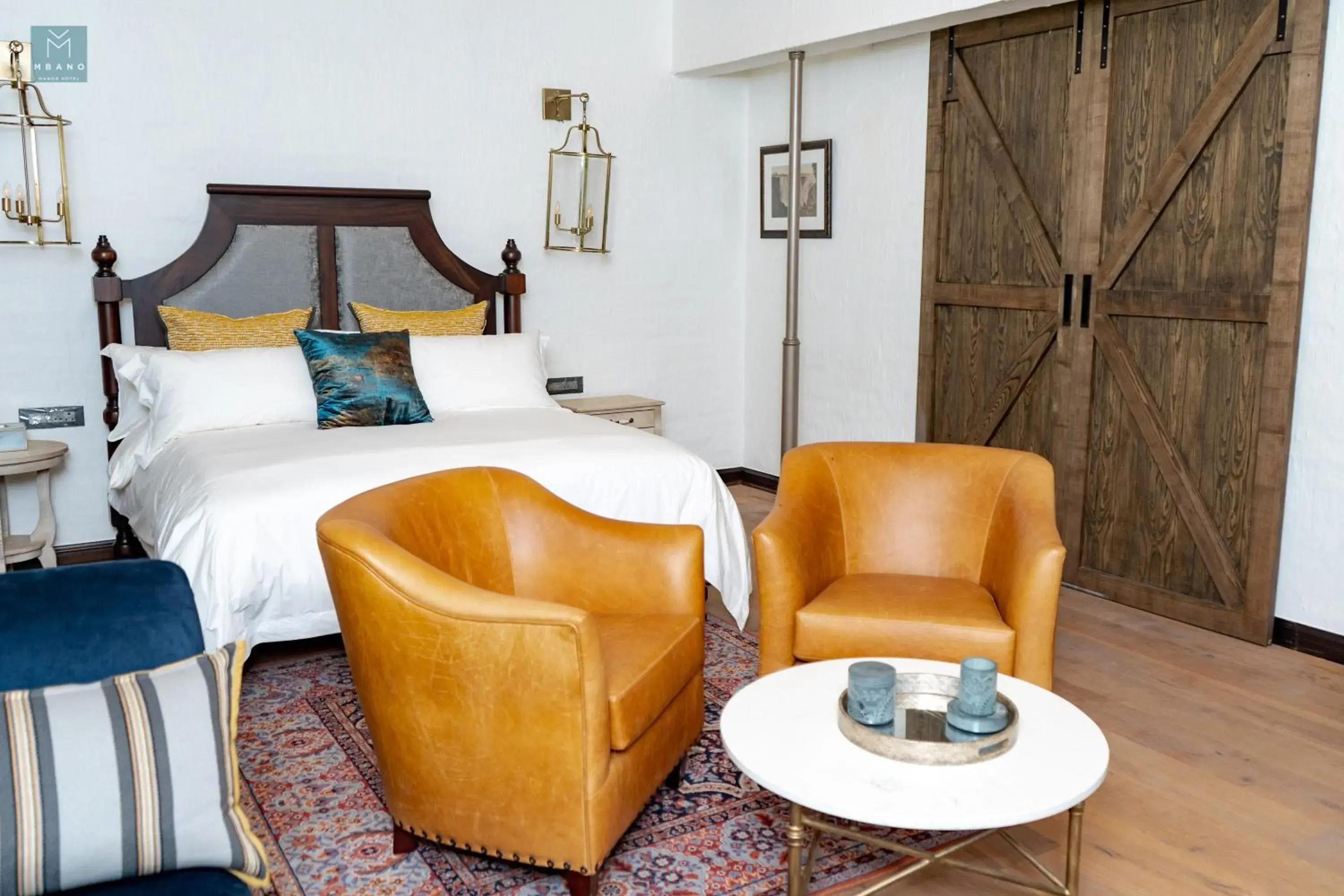 Decorative detail, Bed in Mbano Manor Hotel Victoria Falls Decorative detail, Bed in Mbano Manor Hotel Victoria Falls