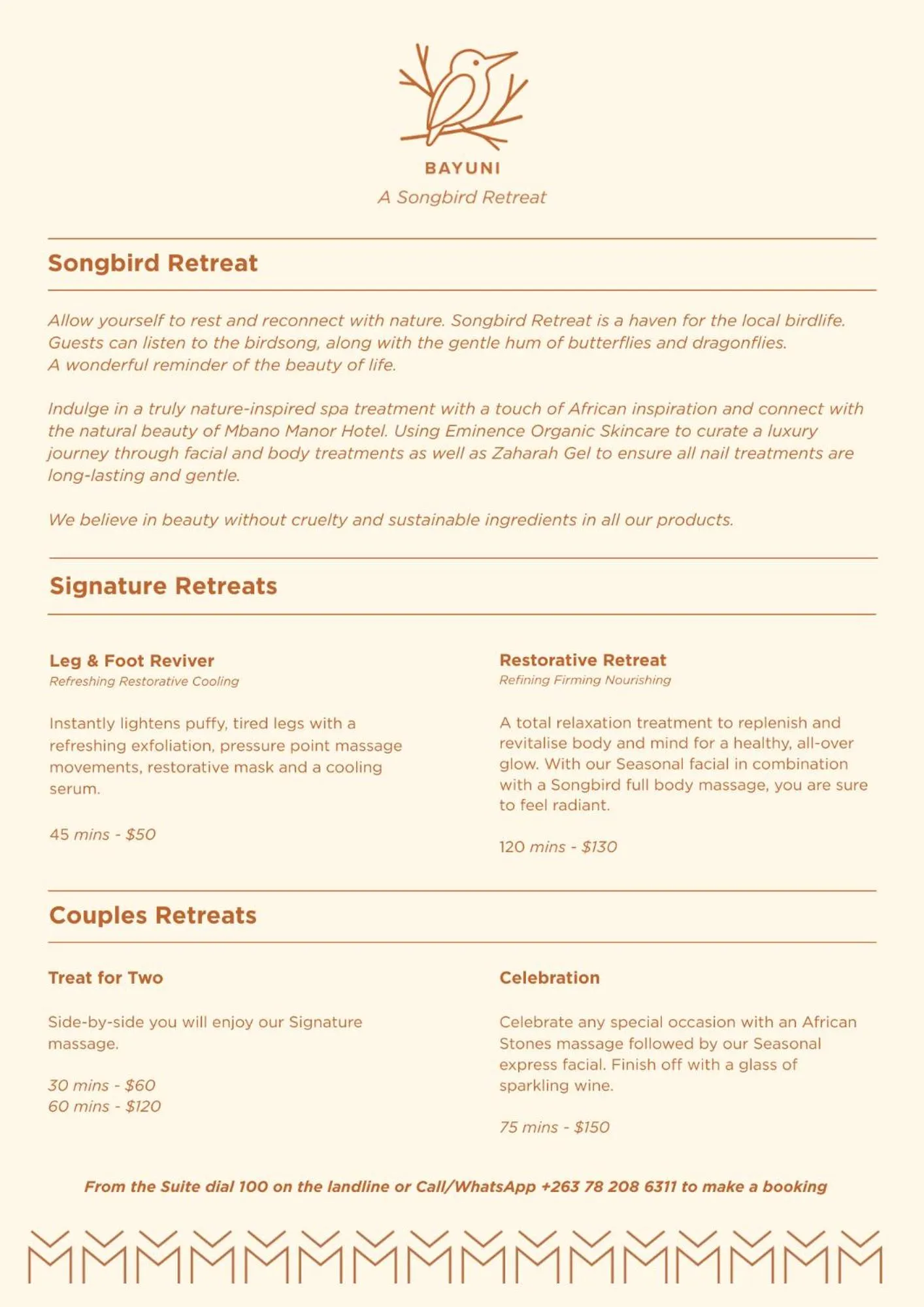 Spa and wellness centre/facilities in Mbano Manor Hotel Victoria Falls