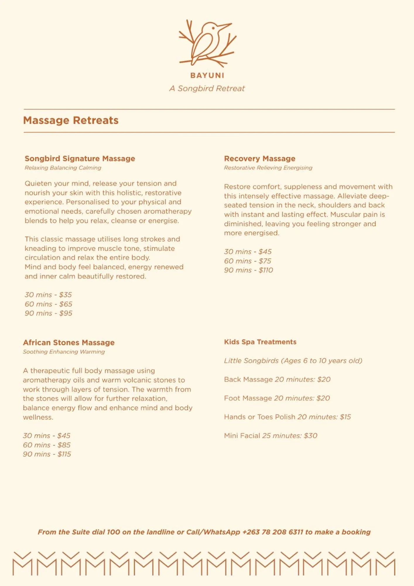 Spa and wellness centre/facilities in Mbano Manor Hotel Victoria Falls