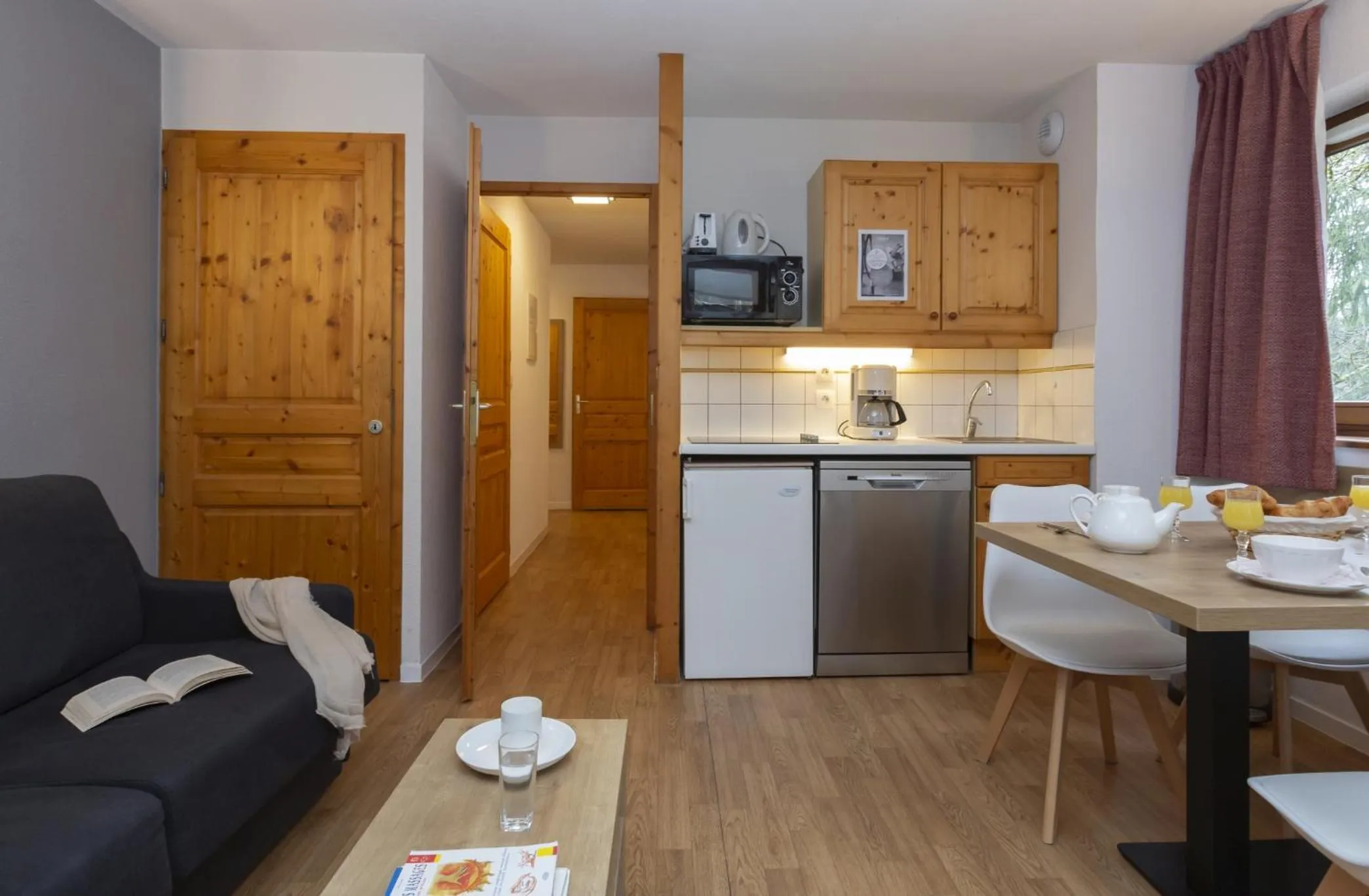 Kitchen or kitchenette in Résidence Odalys Le Buet