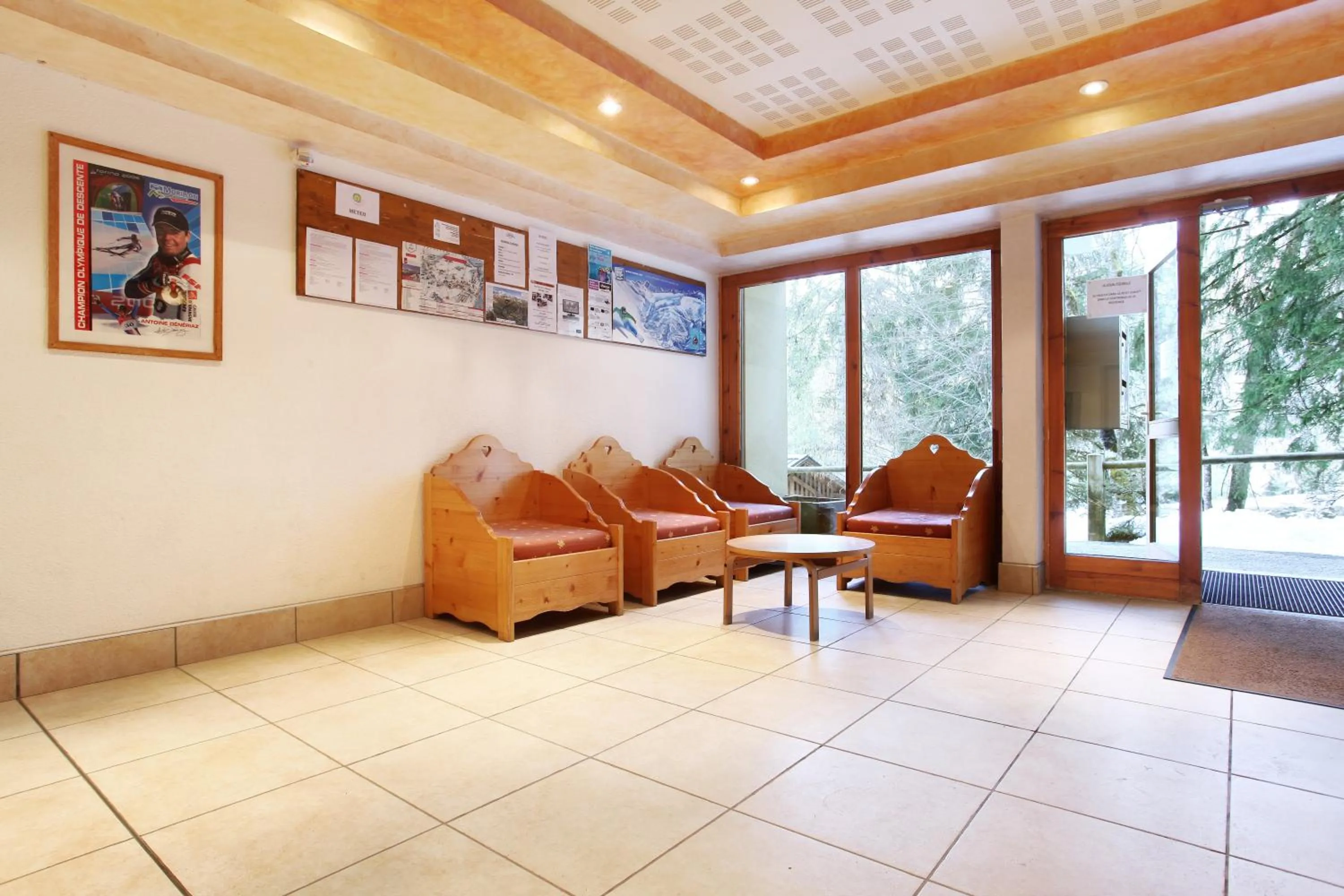 Lobby or reception in Résidence Odalys Le Buet