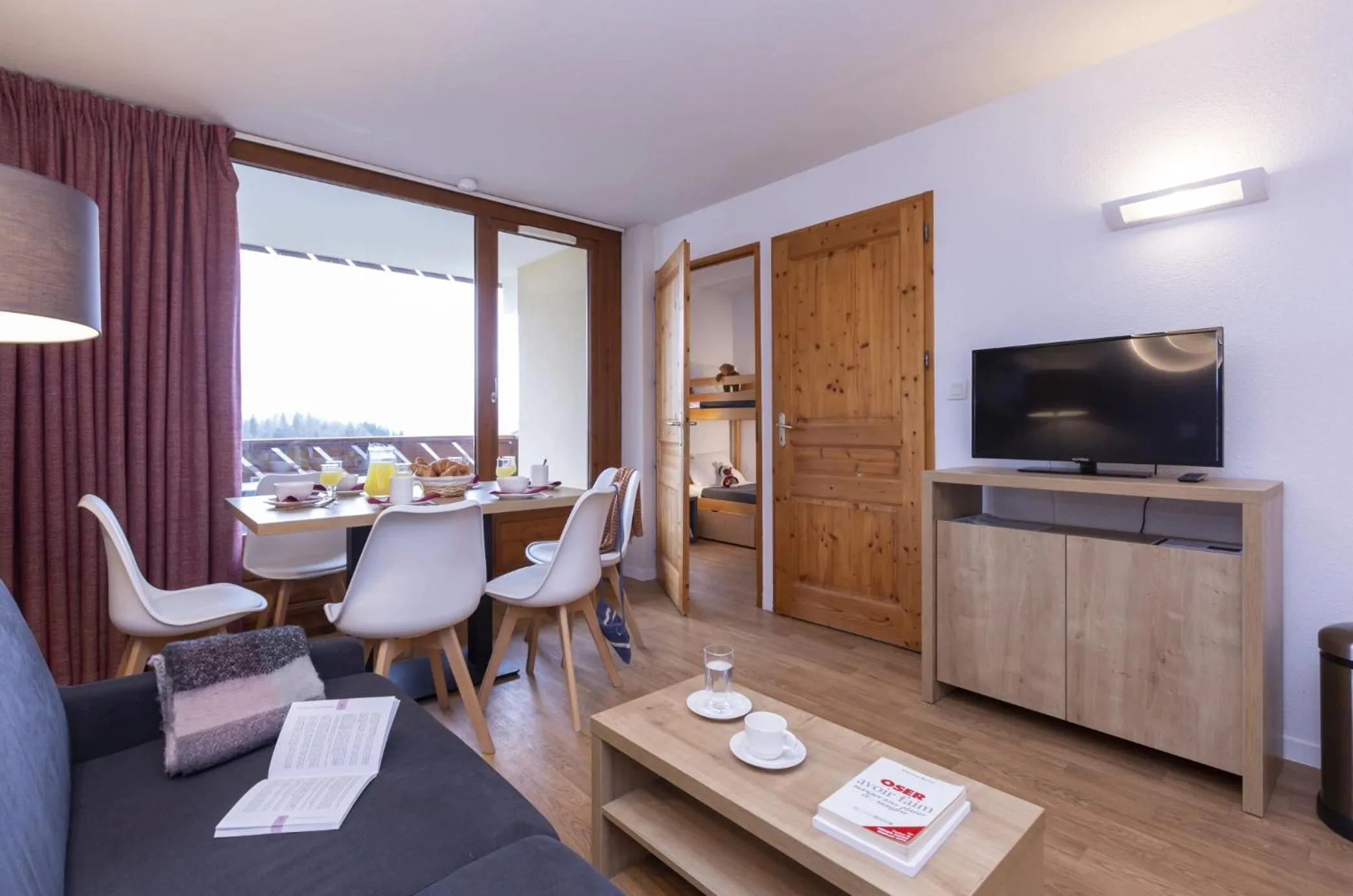 Seating area in Résidence Odalys Le Buet