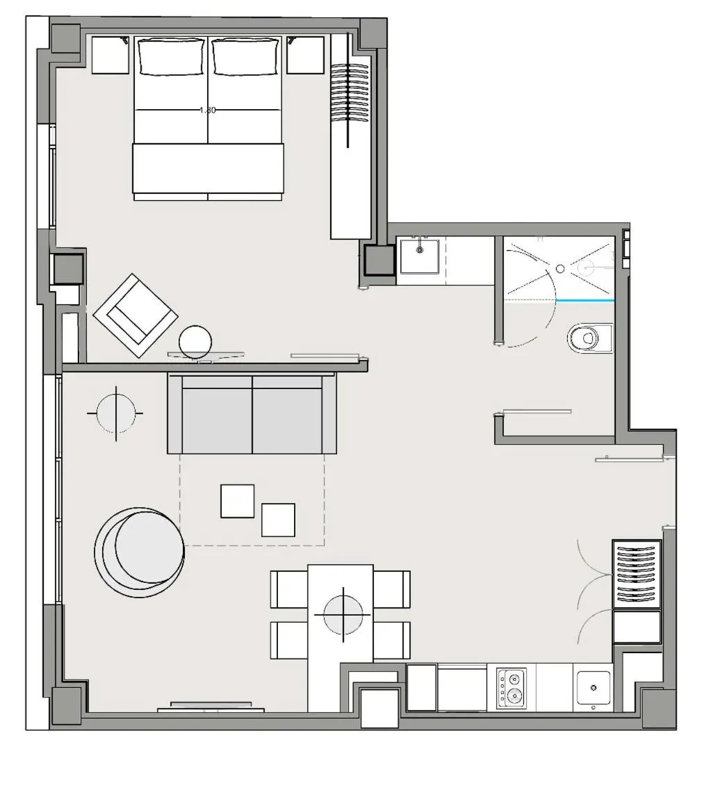 Floor plan in Voghe Premium Flats
