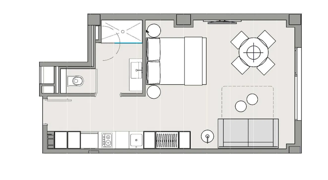 Floor plan in Voghe Premium Flats