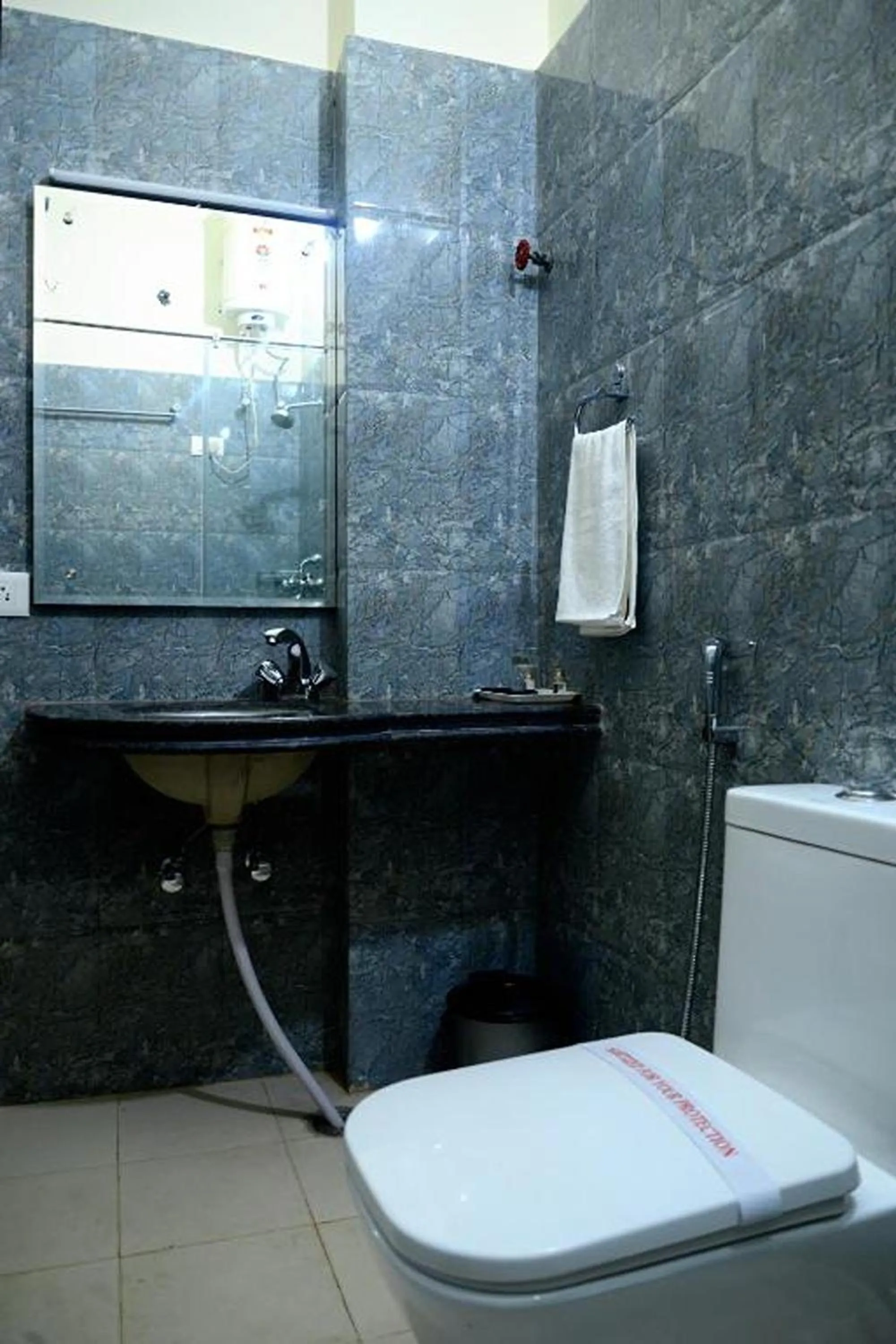 Bathroom in Hotel Dior Near Jal Mahal, Jaipur
