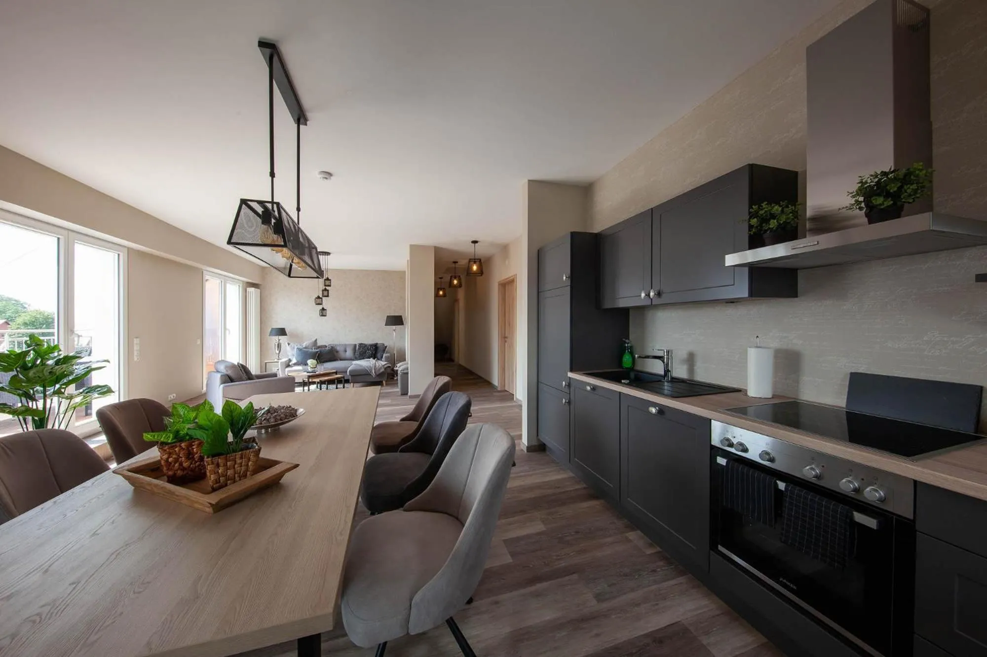 Kitchen or kitchenette in Hotel Altes Amtshaus