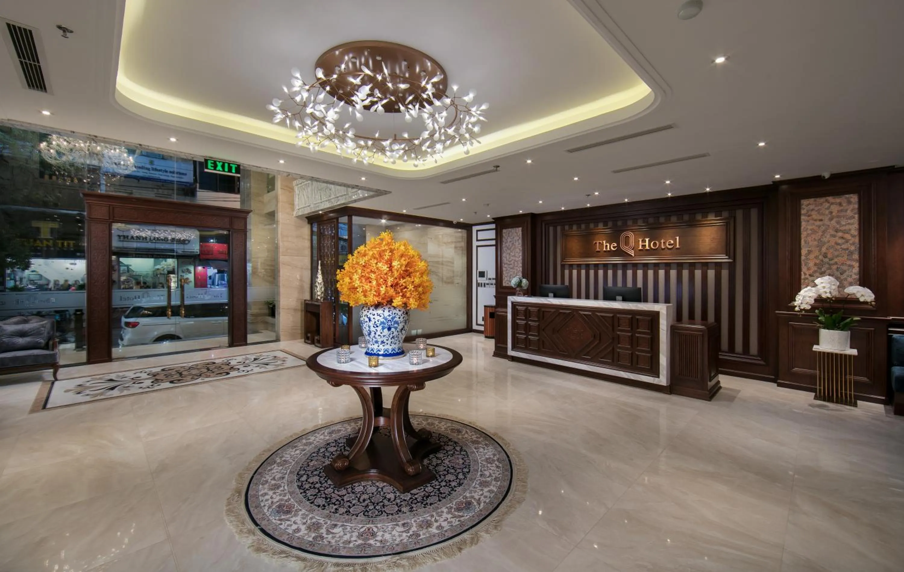 Lobby or reception in The Q Hotel