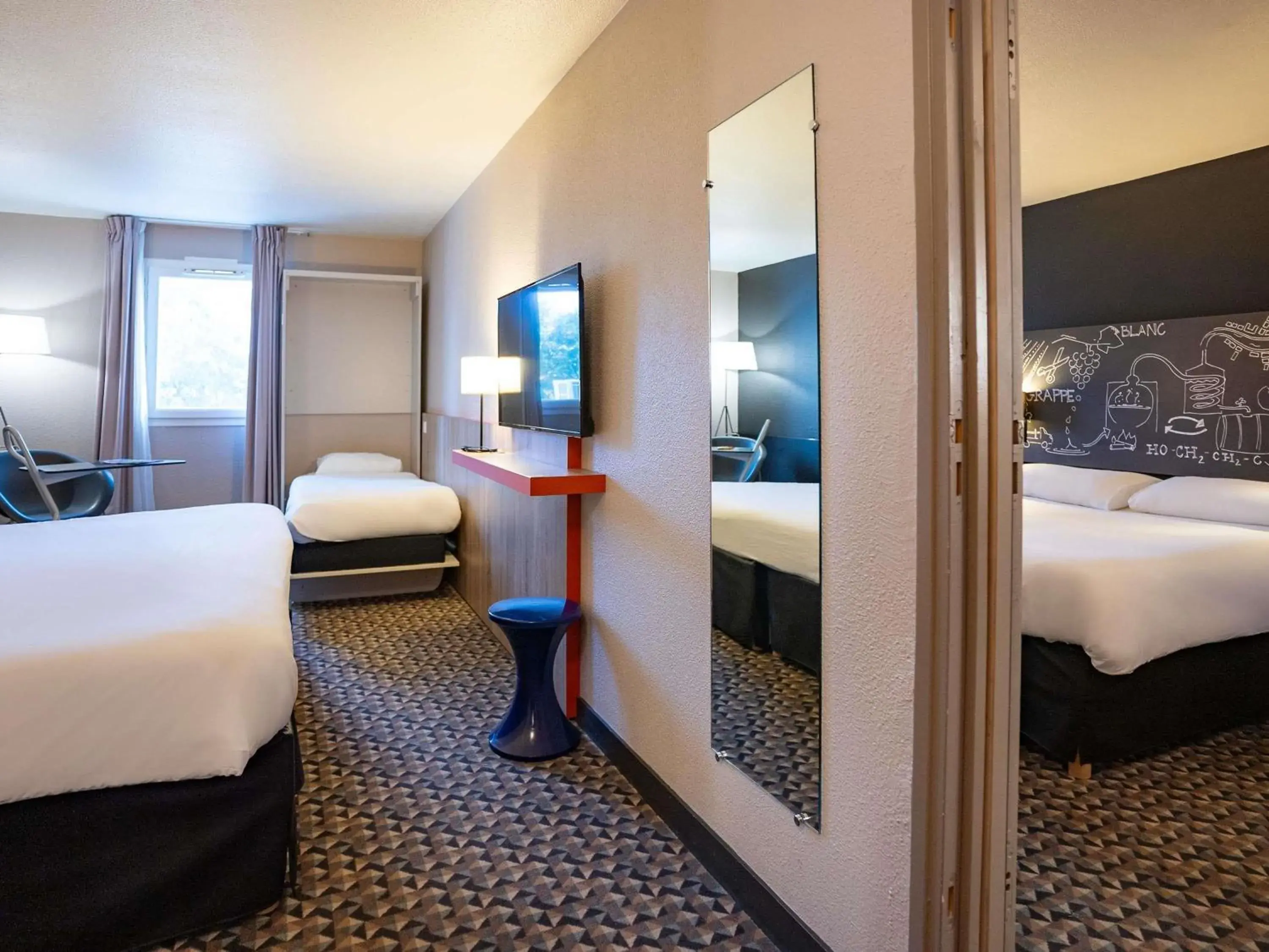 Bedroom, Bed in Ibis Styles Cognac Bedroom, Bed in Ibis Styles Cognac