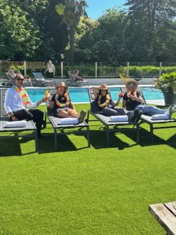 Swimming pool in Ibis Styles Cognac Swimming pool in Ibis Styles Cognac