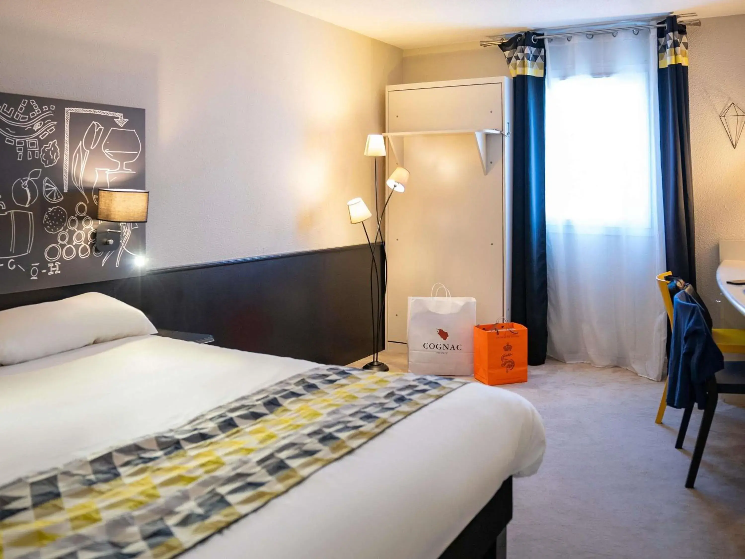 Bedroom, Bed in Ibis Styles Cognac Bedroom, Bed in Ibis Styles Cognac