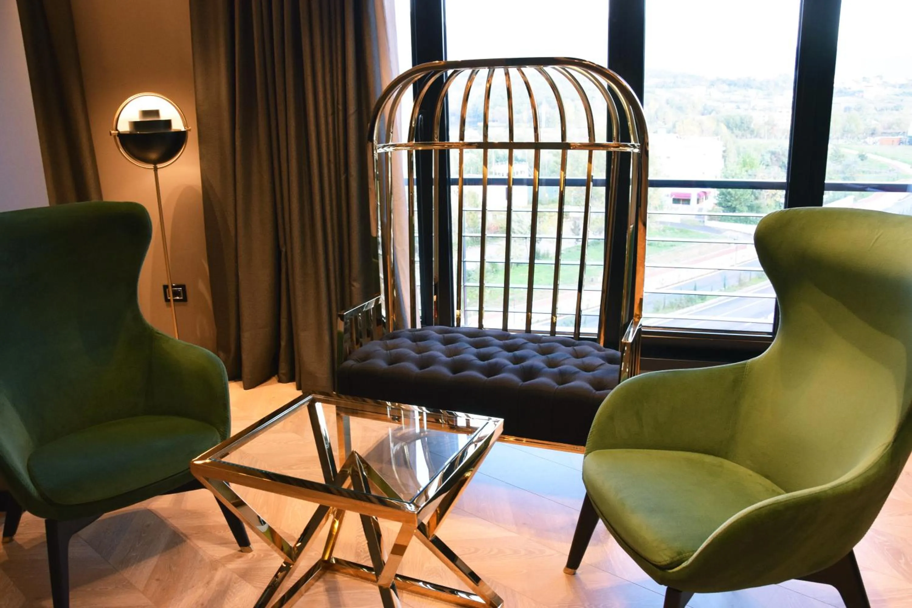 Seating area in Hotel Unik