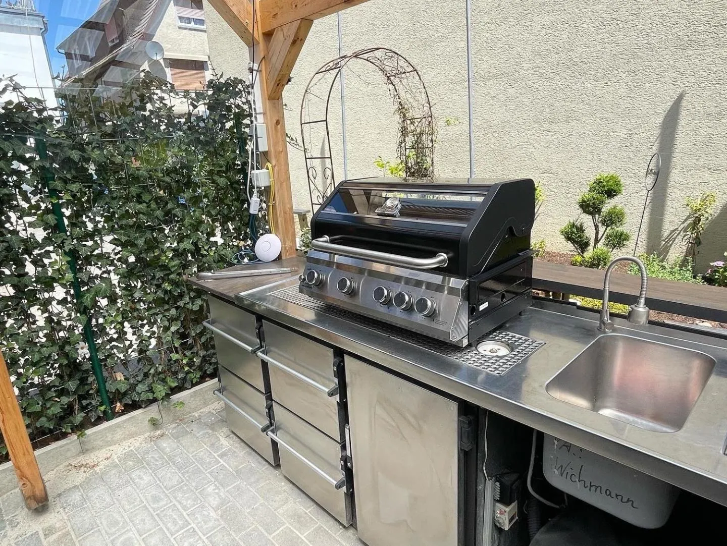 BBQ facilities in Sali Homes - GaesteHaus Lamm Obersulm