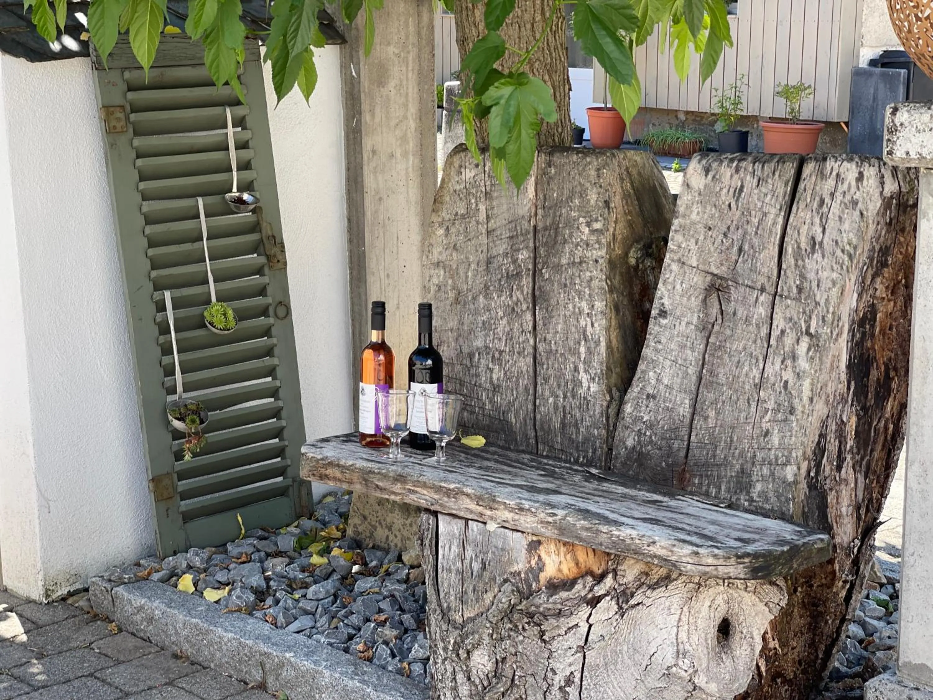 Patio in Sali Homes - GaesteHaus Lamm Obersulm