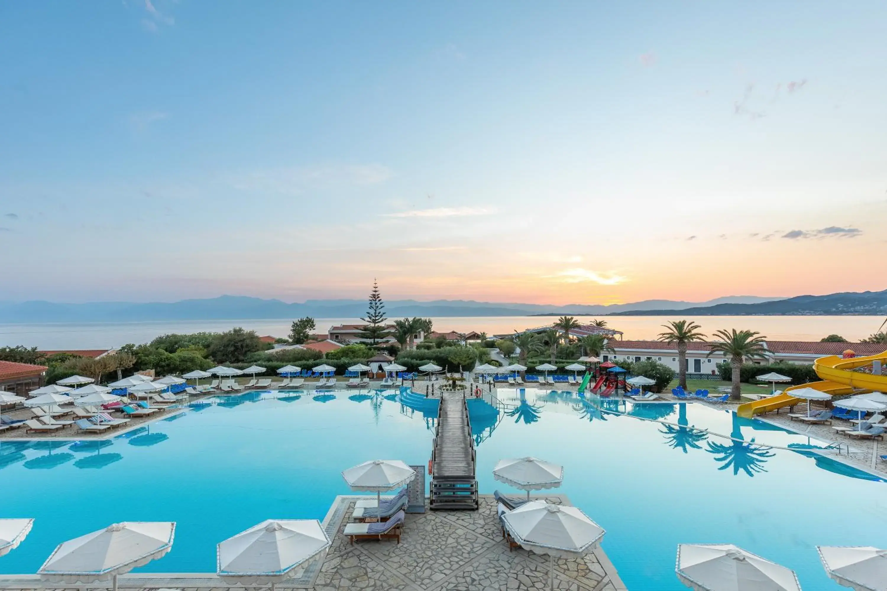 Swimming pool in Roda Beach Resort & Spa Swimming pool in Roda Beach Resort & Spa