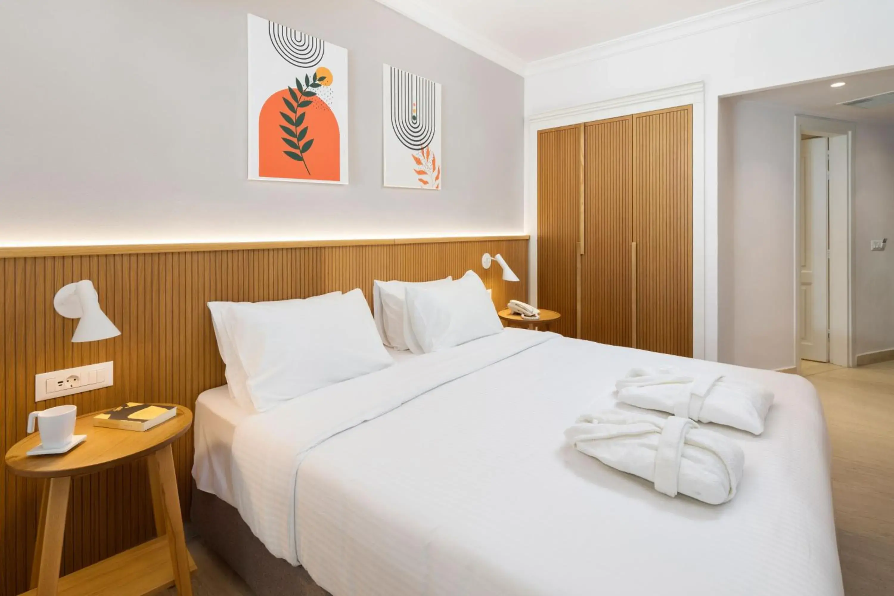 Bed in Roda Beach Resort & Spa Bed in Roda Beach Resort & Spa
