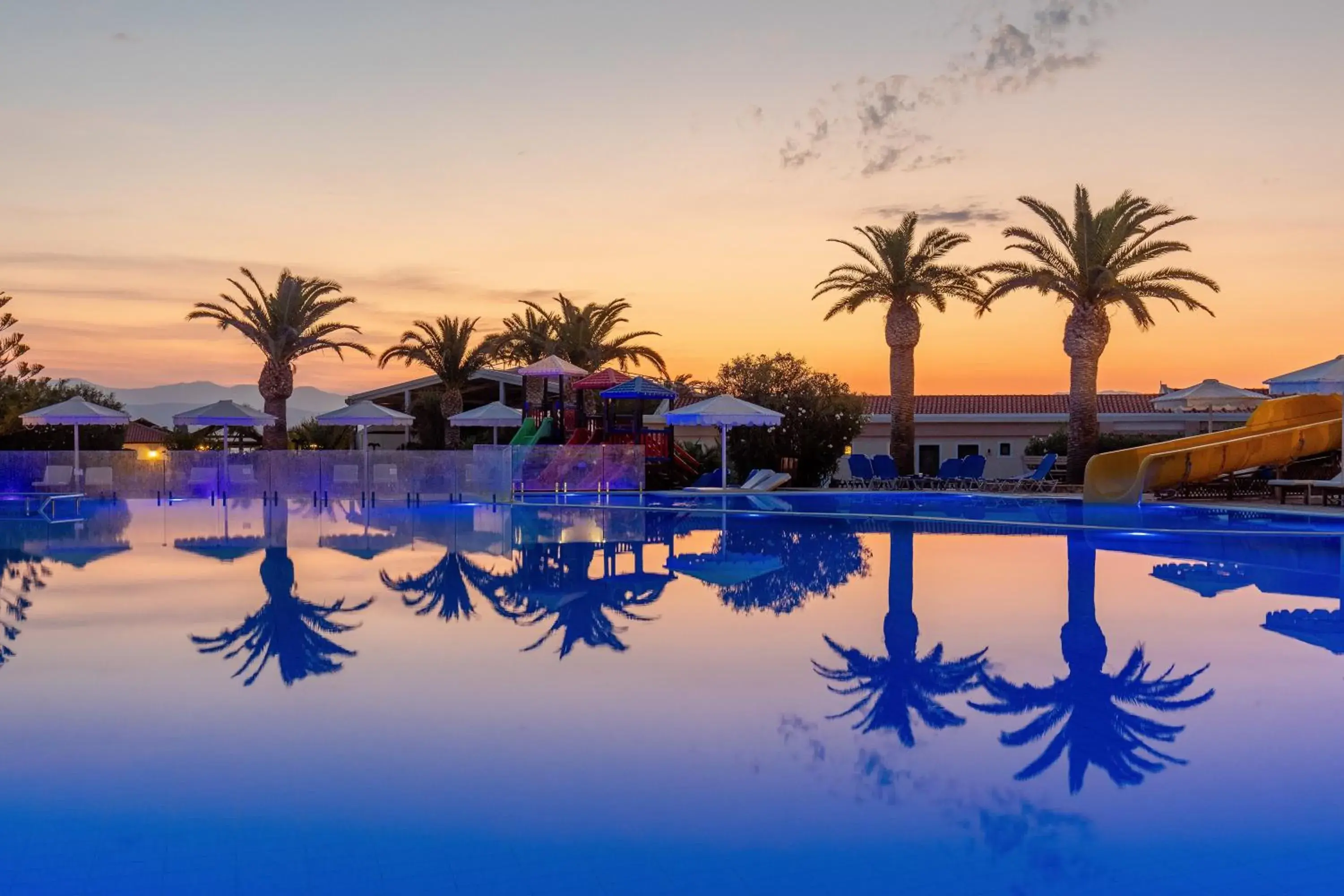 Pool view in Roda Beach Resort & Spa Pool view in Roda Beach Resort & Spa