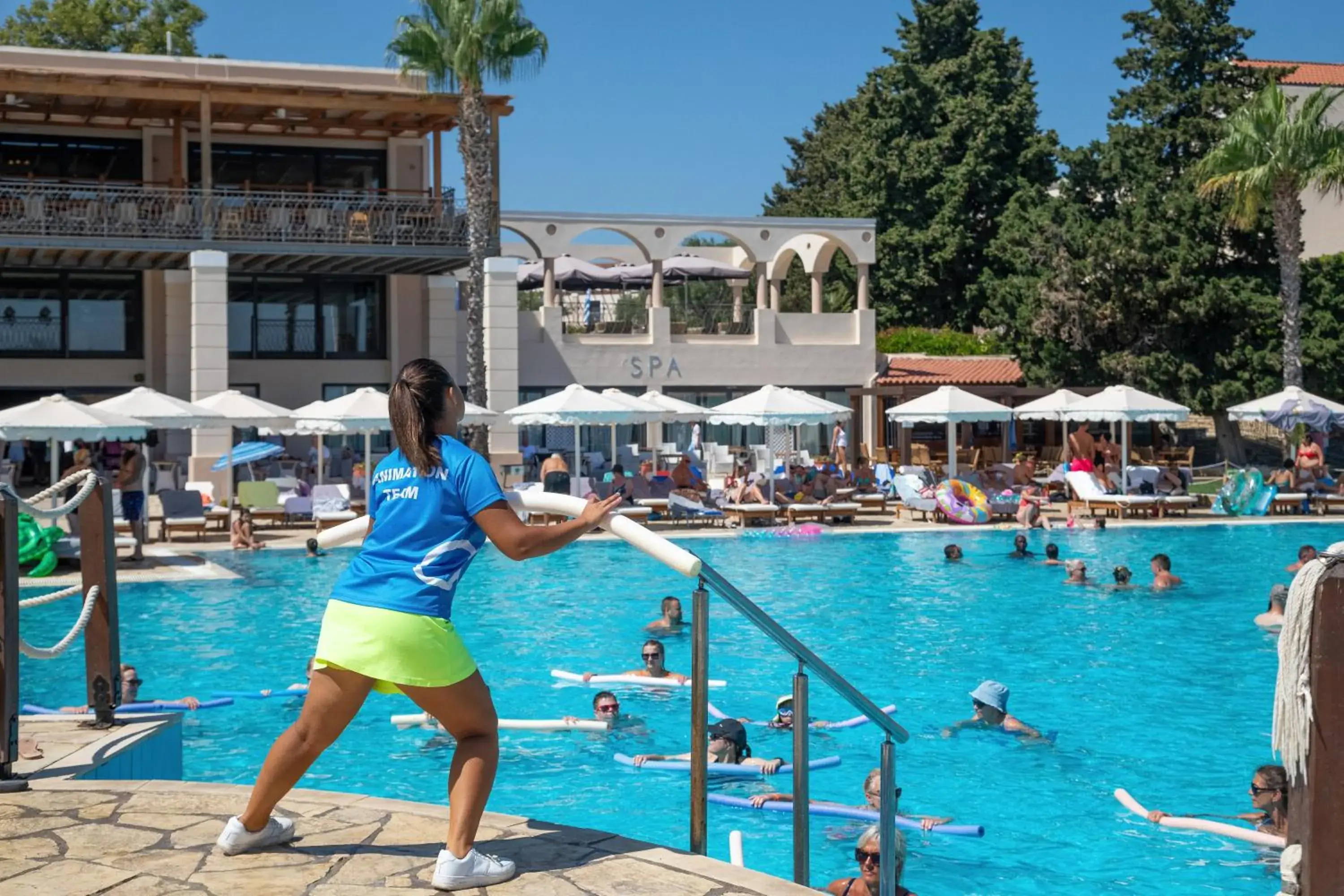 Swimming pool in Roda Beach Resort & Spa Swimming pool in Roda Beach Resort & Spa
