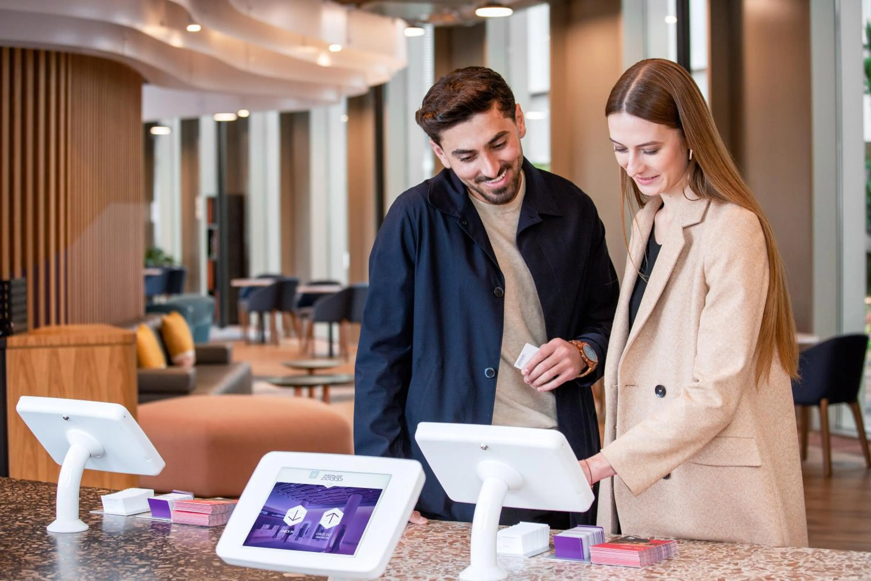 People in YOTEL Amsterdam